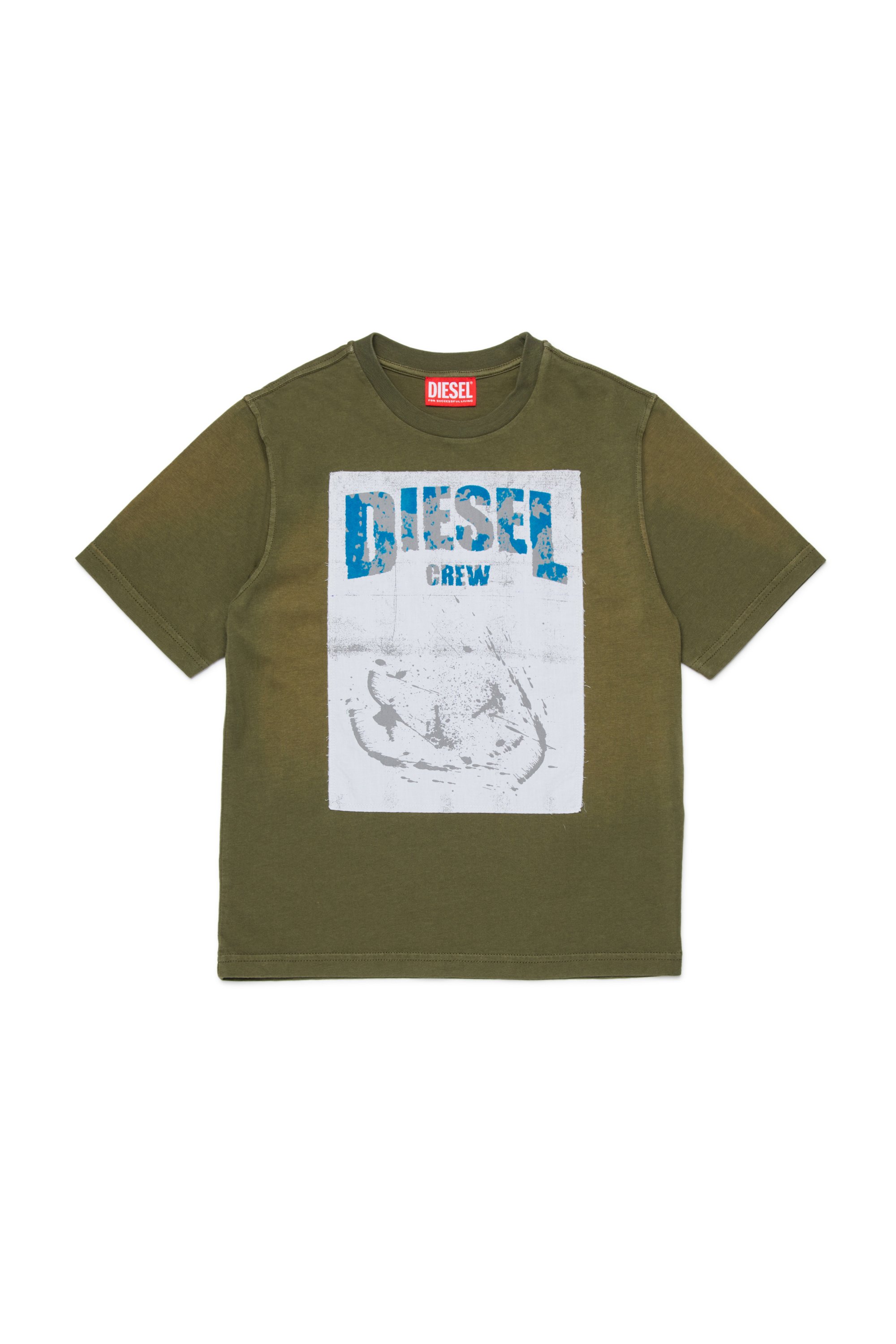 Diesel - TBERS OVER, Male's Tシャツ in グリーン - 1
