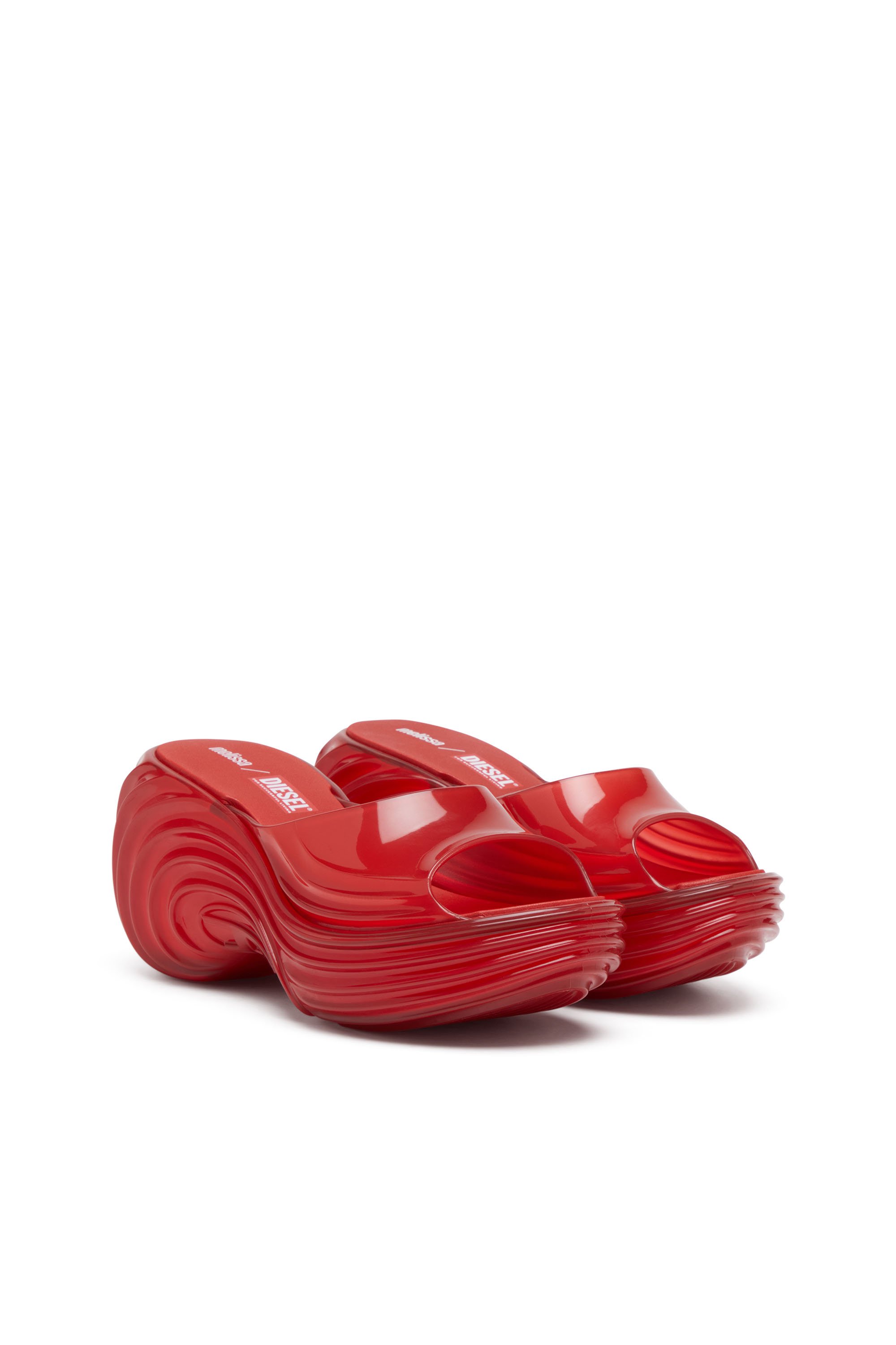 Diesel - MELISSA QUANTUM PLATFORM, Female's Platform mule in Melflex® in レッド - 2
