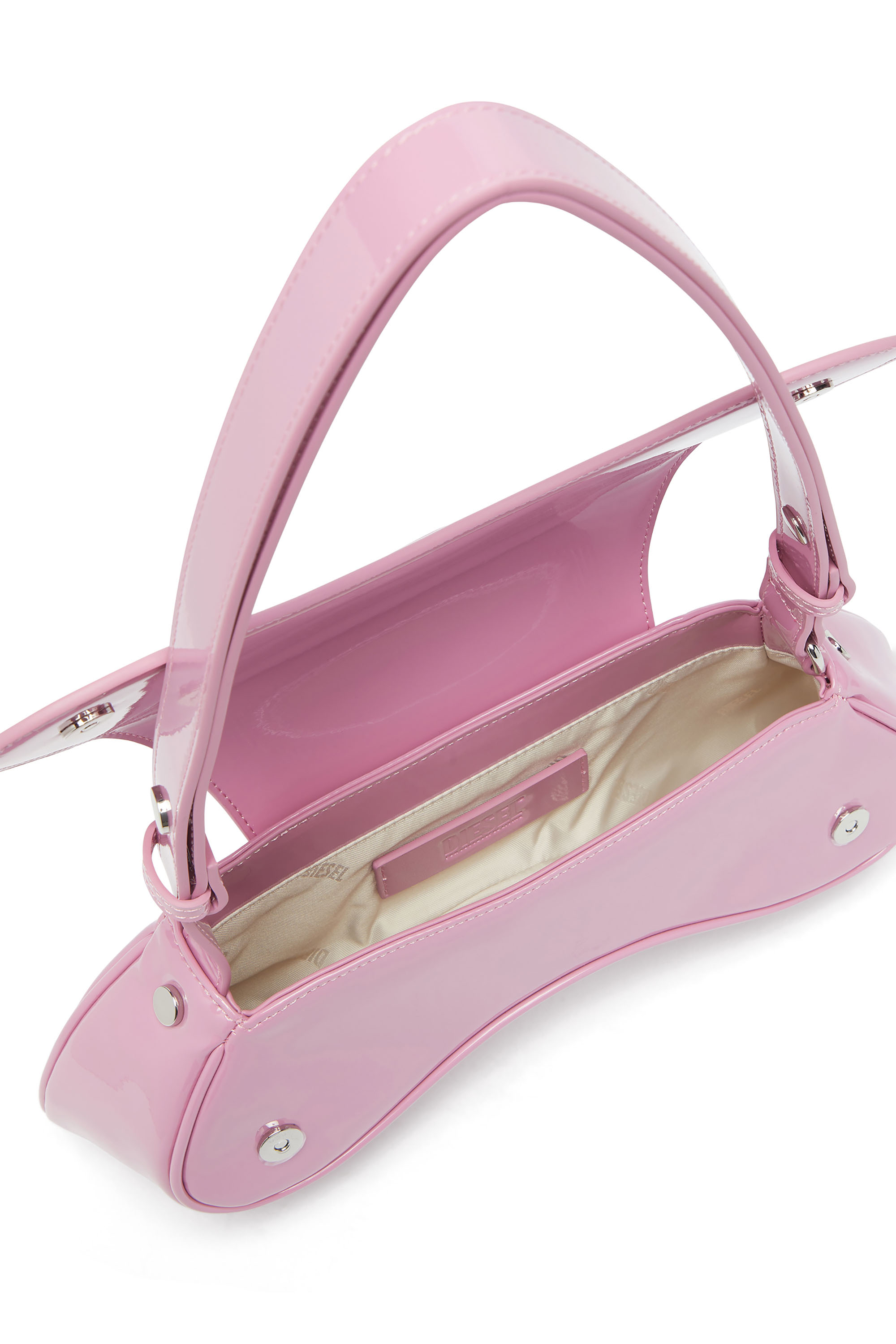 Diesel - PLAY CROSSBODY, Female's クロスボディバッグ in ピンク / ホワイト - 4