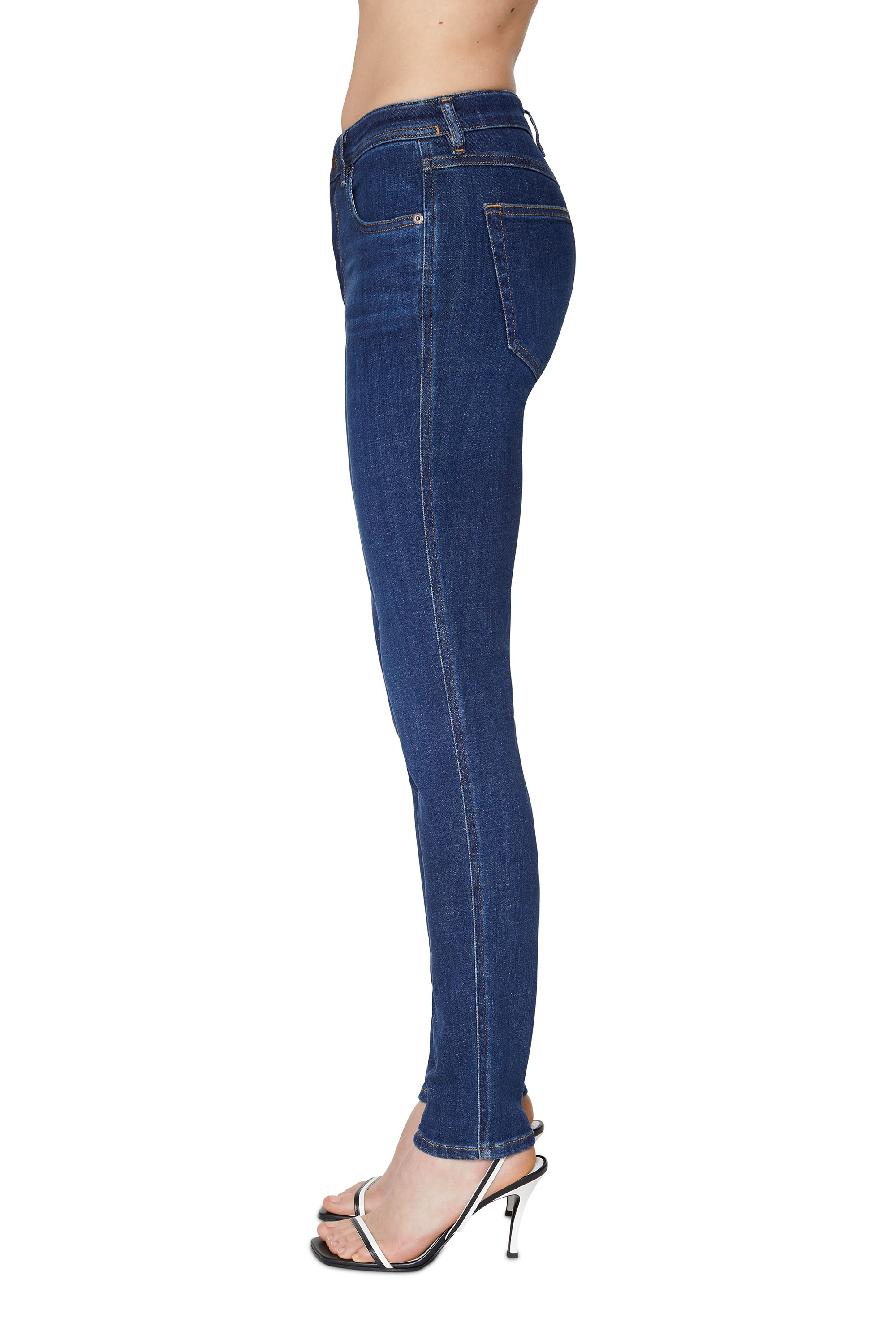 Skinny Jeans 2015 Babhila 09C58, ダークブルー Diesel - Female's Skinny Jeans 2015 Babhila 09C58, ダークブルー - 6