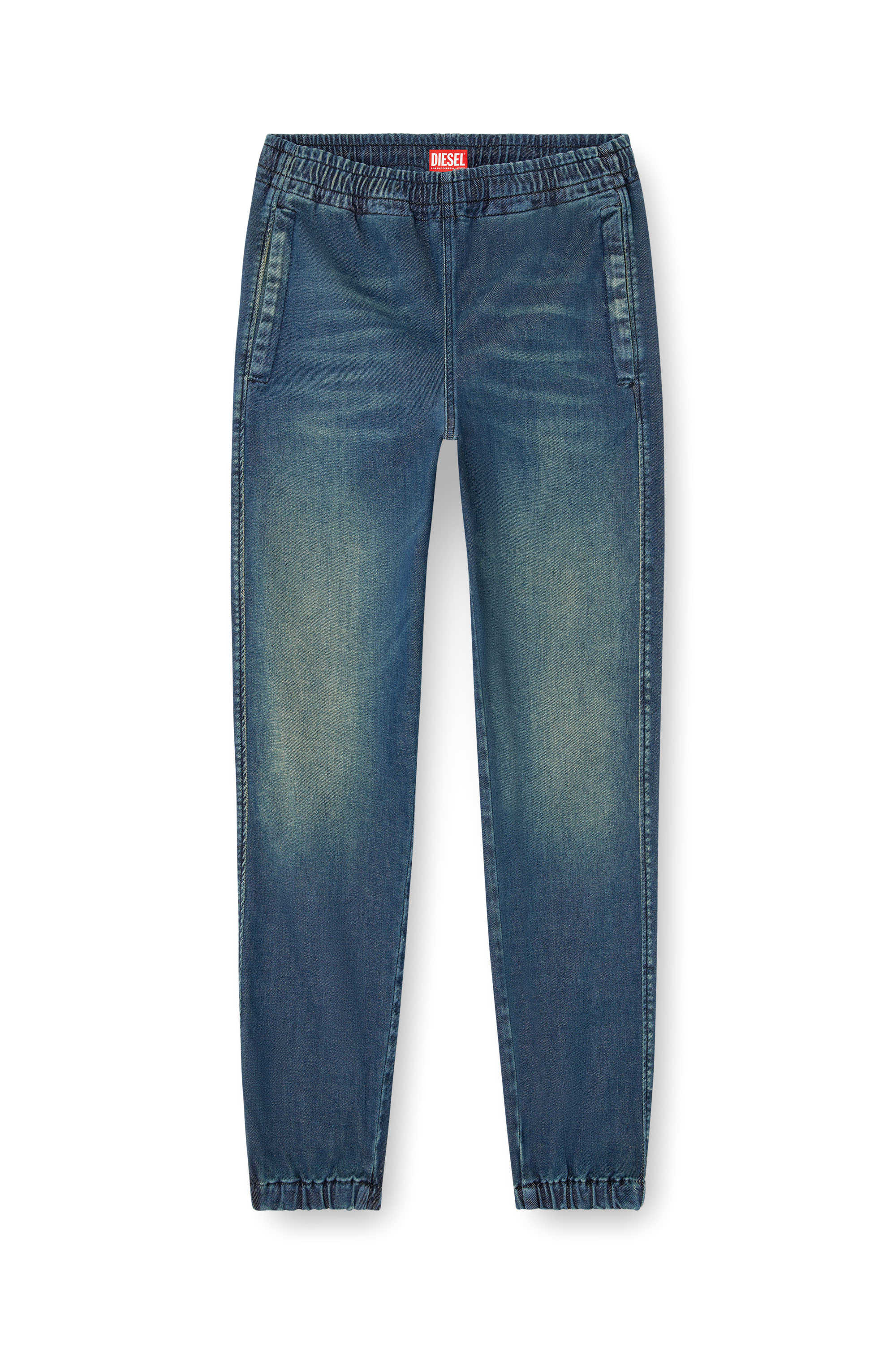 Diesel - Unisex's Slim D-Labb Track denim 09L75, ミディアムブルー - 2