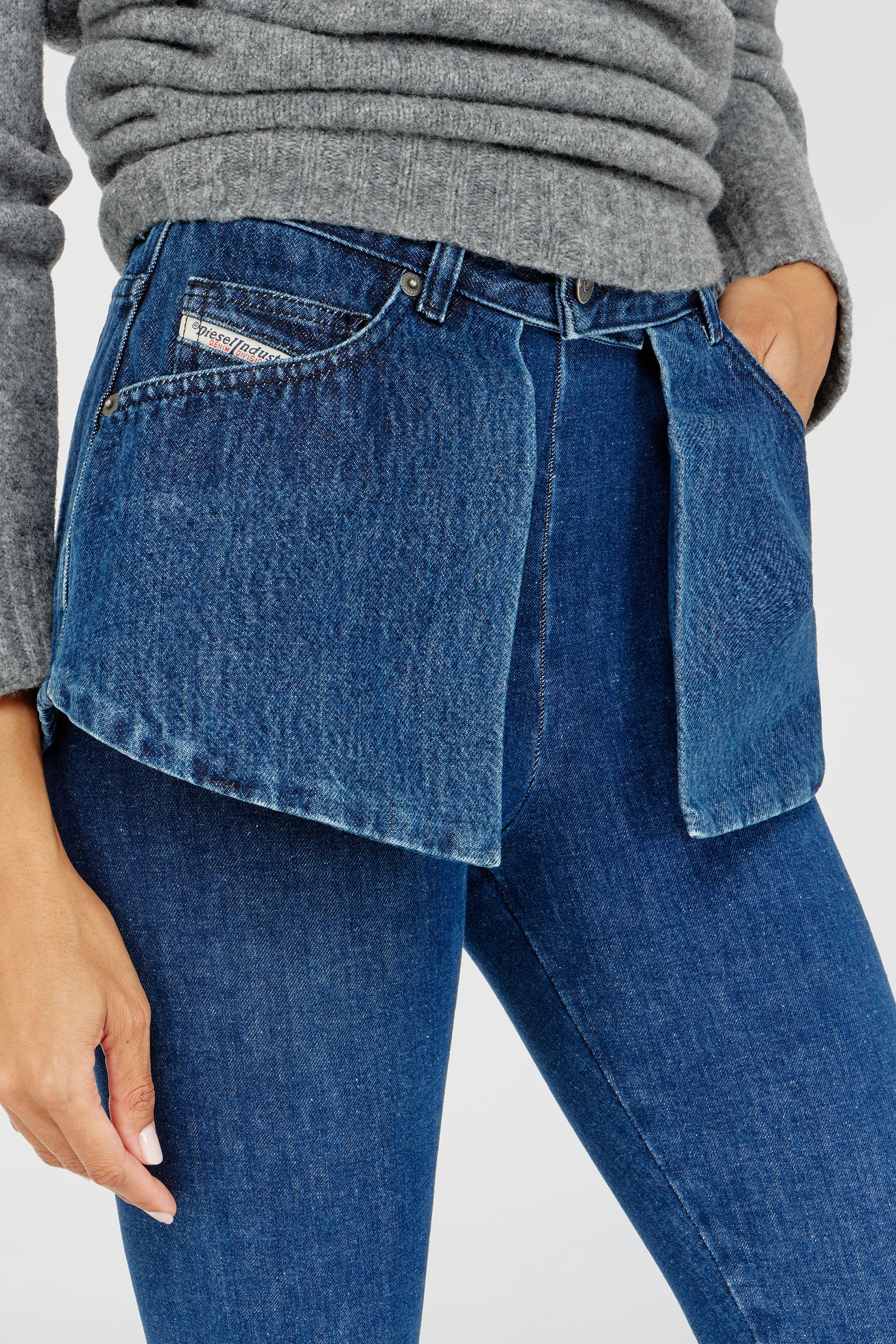 Diesel - Female's Skinny Jeans D-Spika 09R31, ダークブルー - 8
