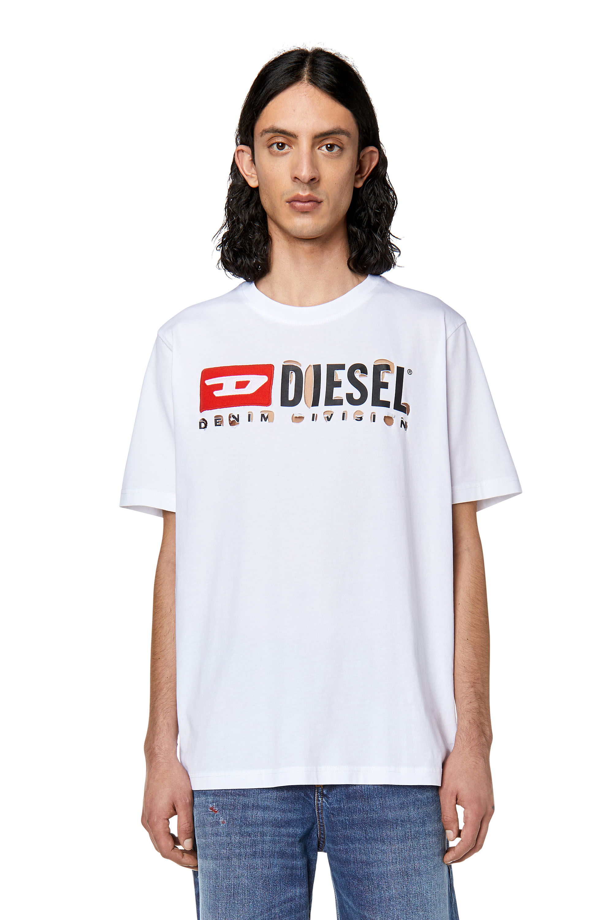 T-JUST-DIVSTROYED（MEN）: コットンTシャツ ｜ディーゼル