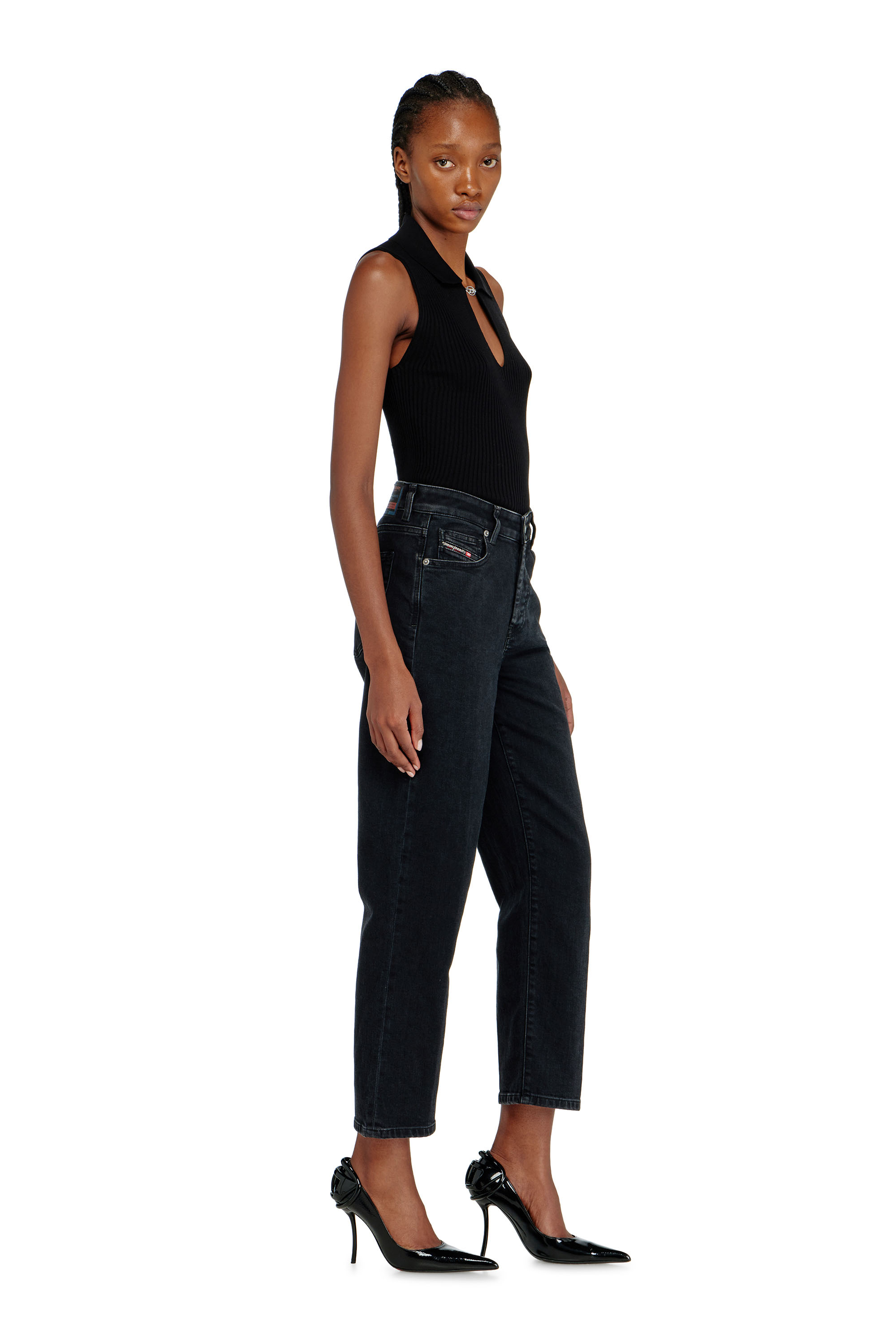 Diesel - Female's Regular Jeans 1981 D-Went 09N89, ブラック/ダークグレー - 2