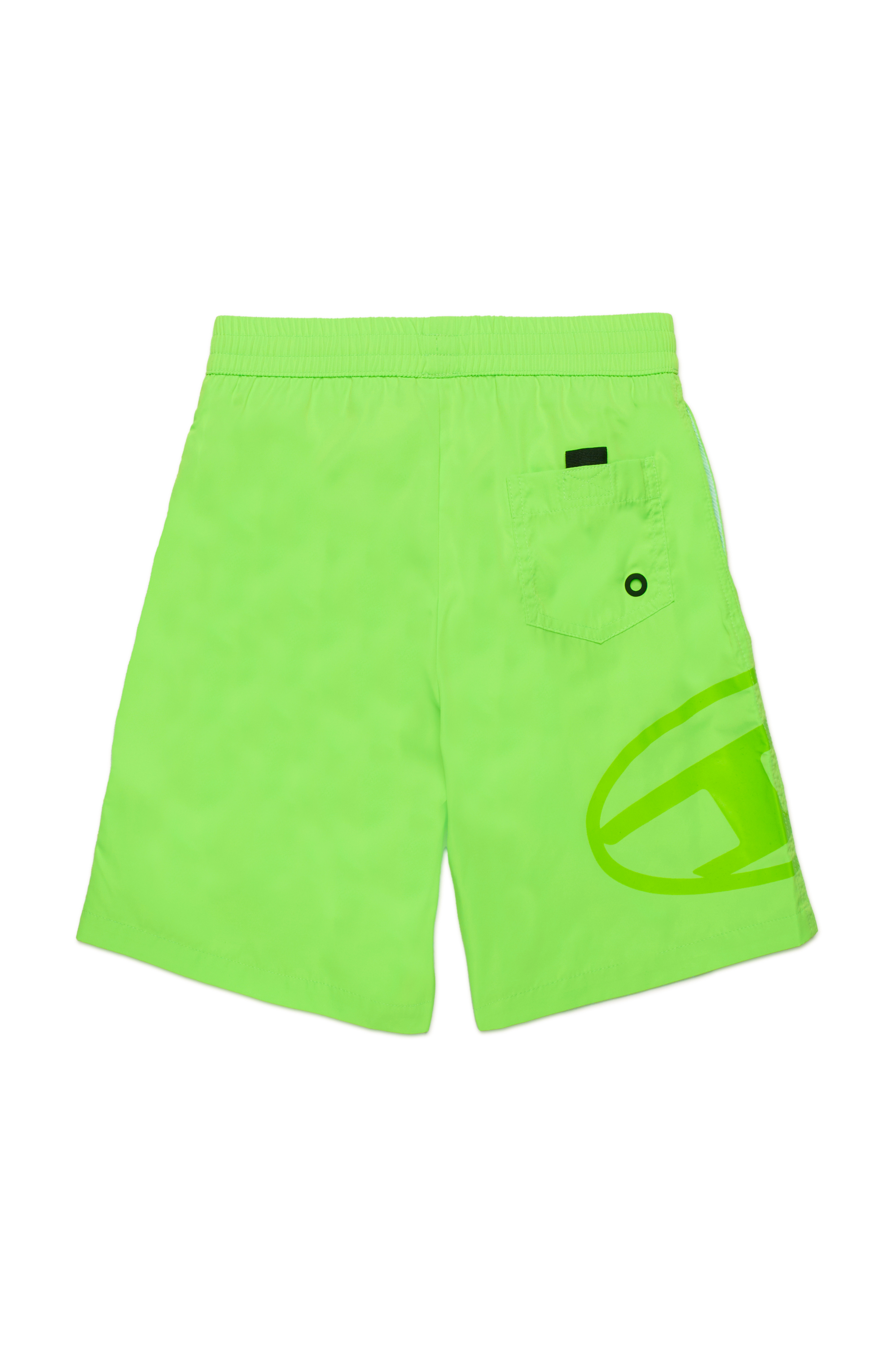 Diesel - MIPRUL, Male's Swim shorts with tonal Oval D logo in 蛍光グリーン - 2