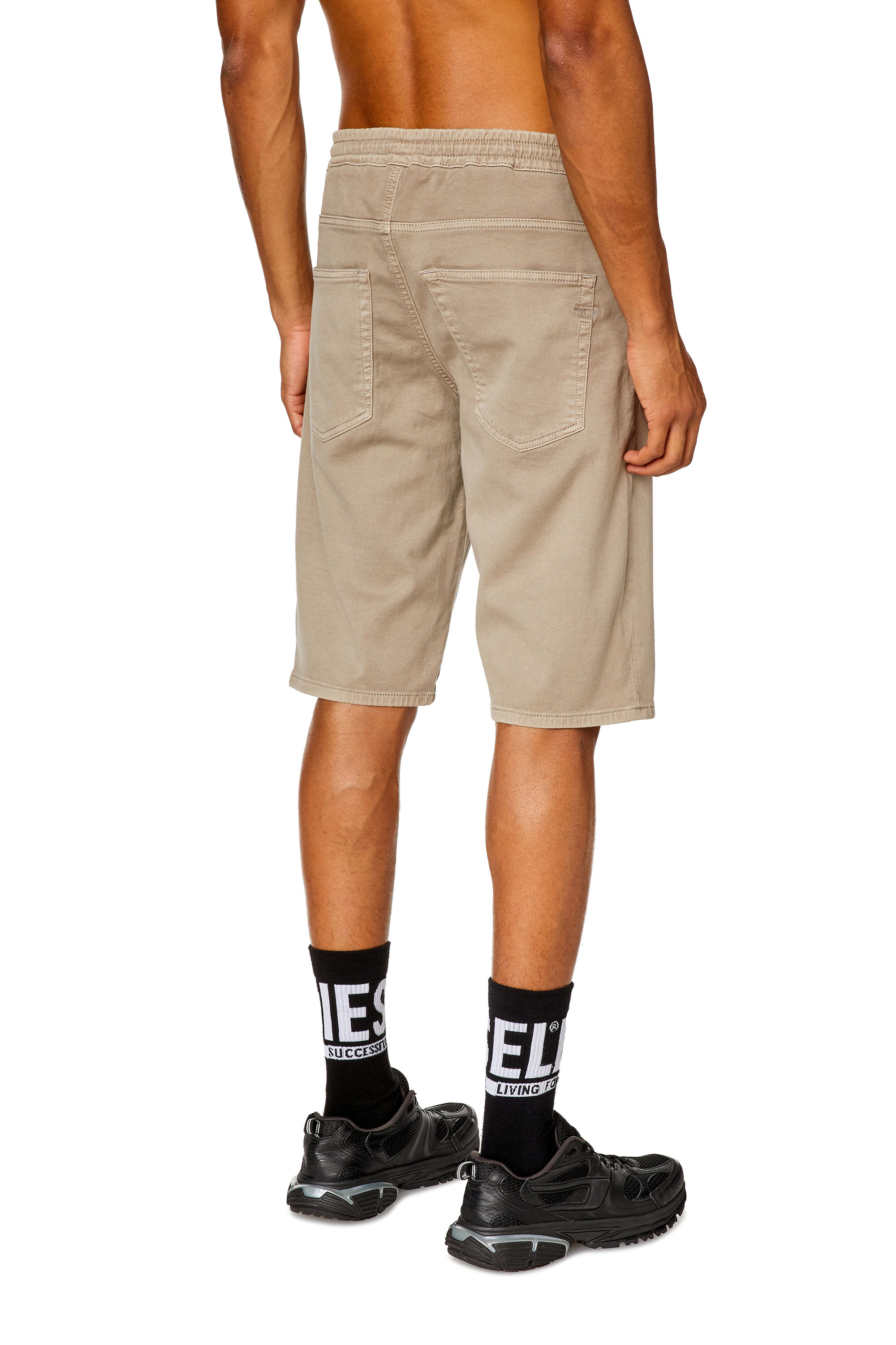 Diesel - 2033 D-KROOLEY-SHORT JOGG, Male's Chino shorts in JoggJeans in グレー - 3