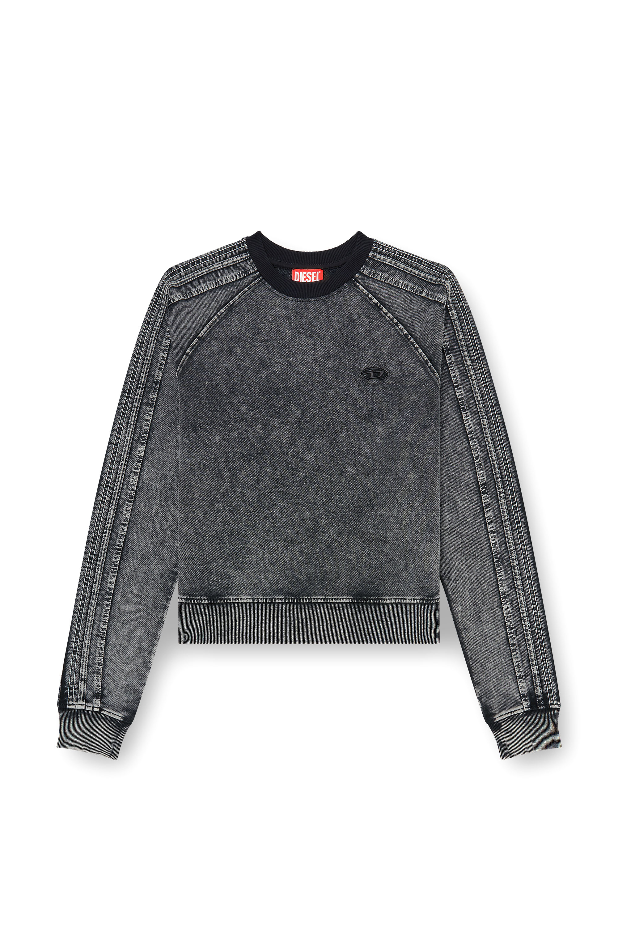 Diesel - F-ALPY, Female's プルオーバースウェット in ダークグレー - 2