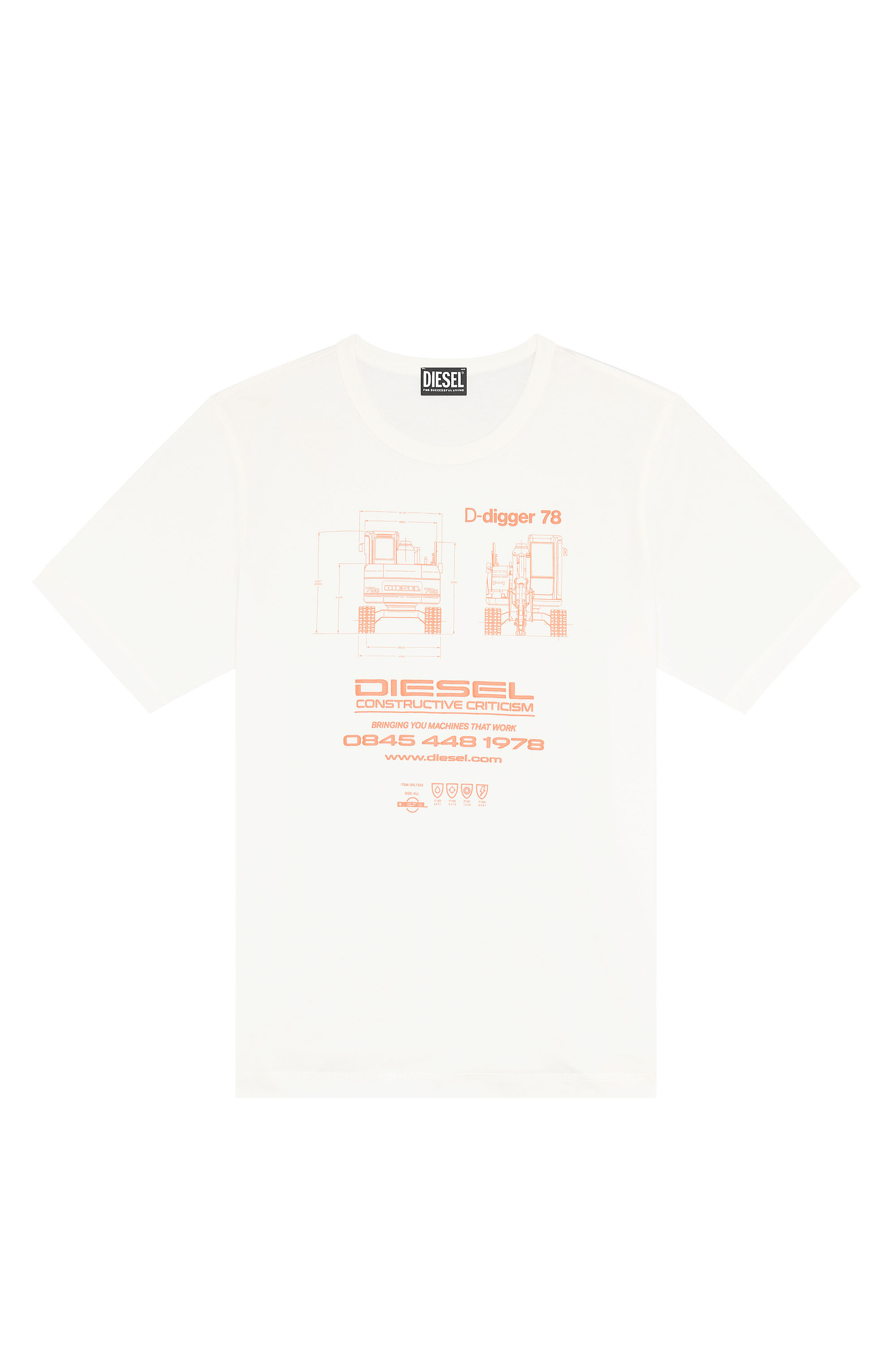 Diesel - T-JUST-SLITS-G1, ホワイト - Image 5
