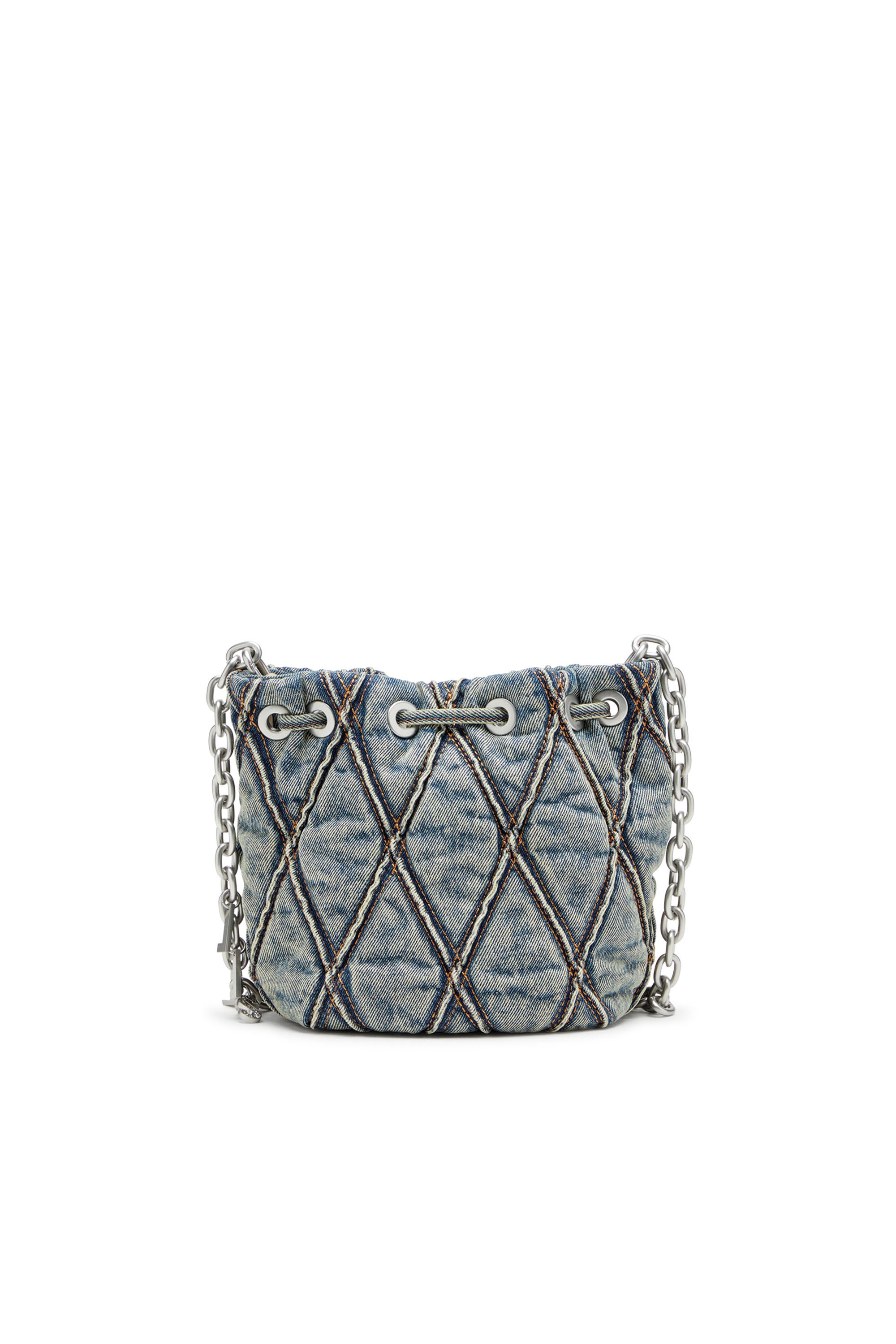Diesel - CHARM-D BUCKET S, Female's バケットバッグ S in ブルー - 3