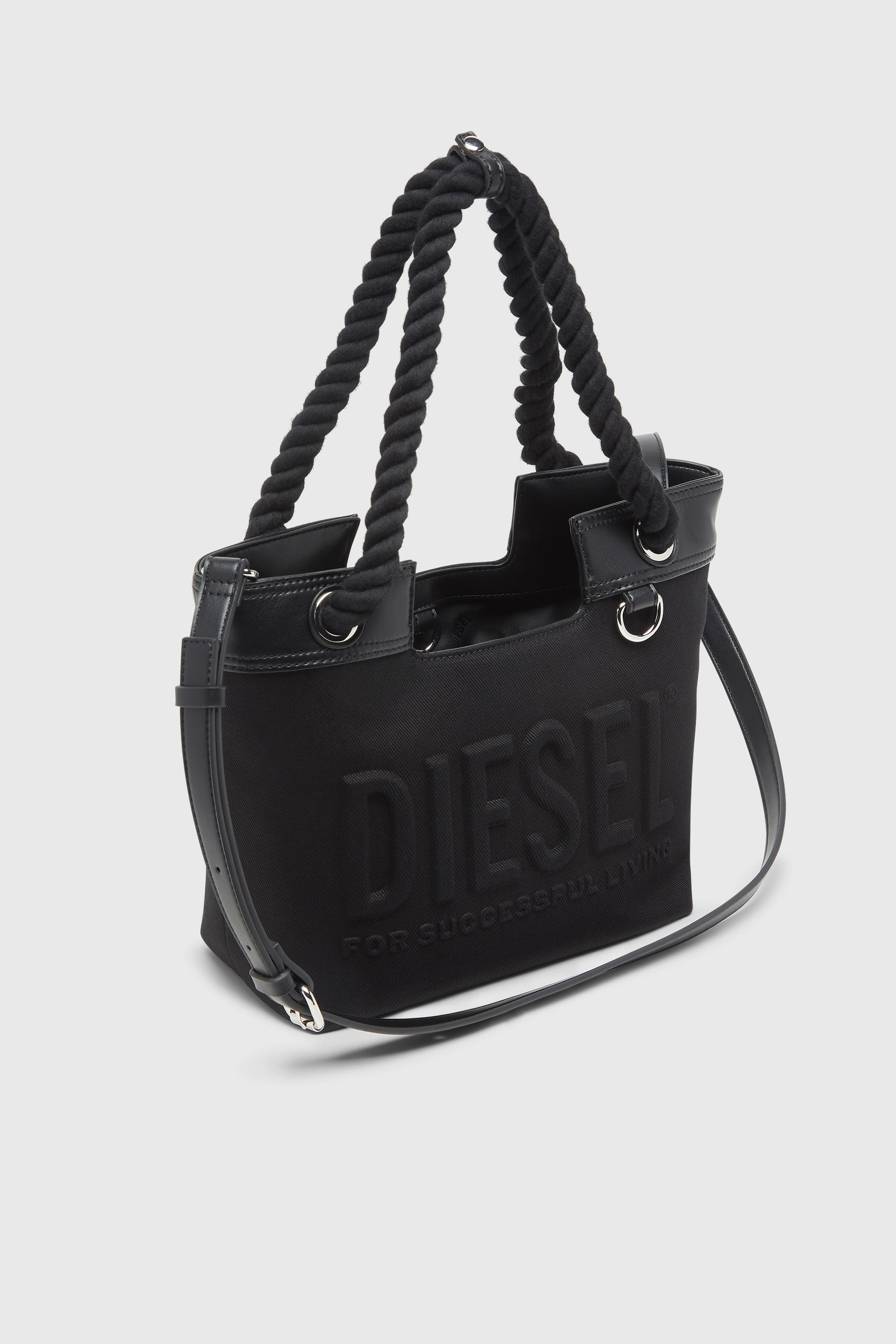 DIESEL ショルダーバッグ【ショッパー有り】 DSL 3D SHOPPER XS ショッパーバッグ XS｜ブラック｜ウィメンズ｜DIESEL