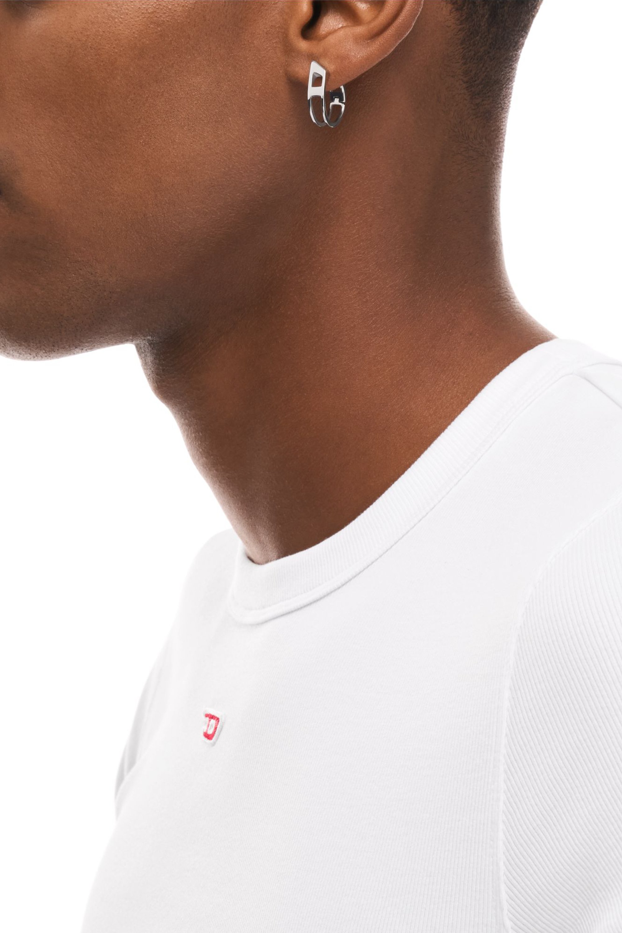 Diesel - DX167340 JEWELLERY, Unisex's Stainless Steel Hoop Earring in シルバー - 4