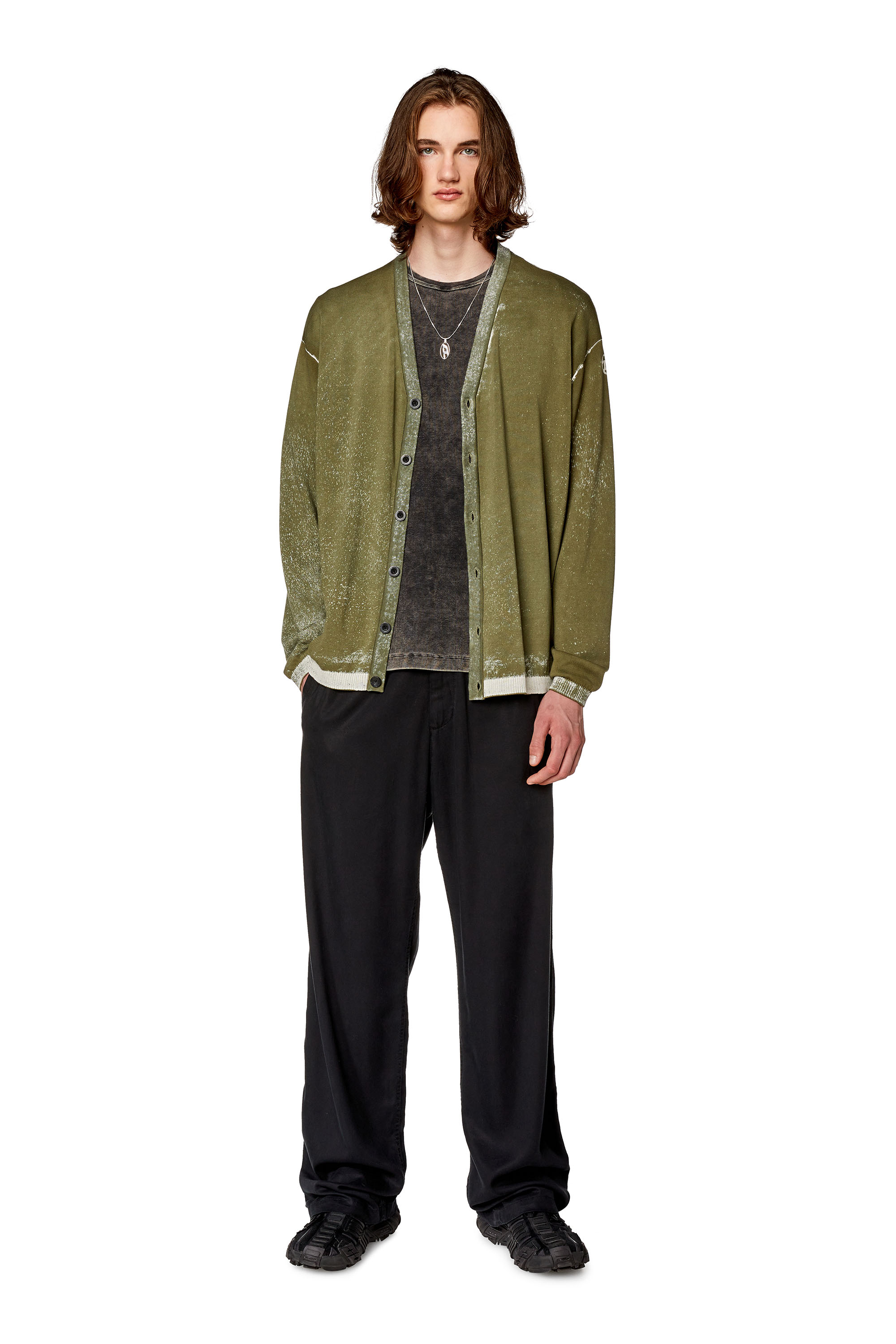 Diesel - K-LARENCE-CARDIGAN-B, ミリタリーグリーン - Image 5