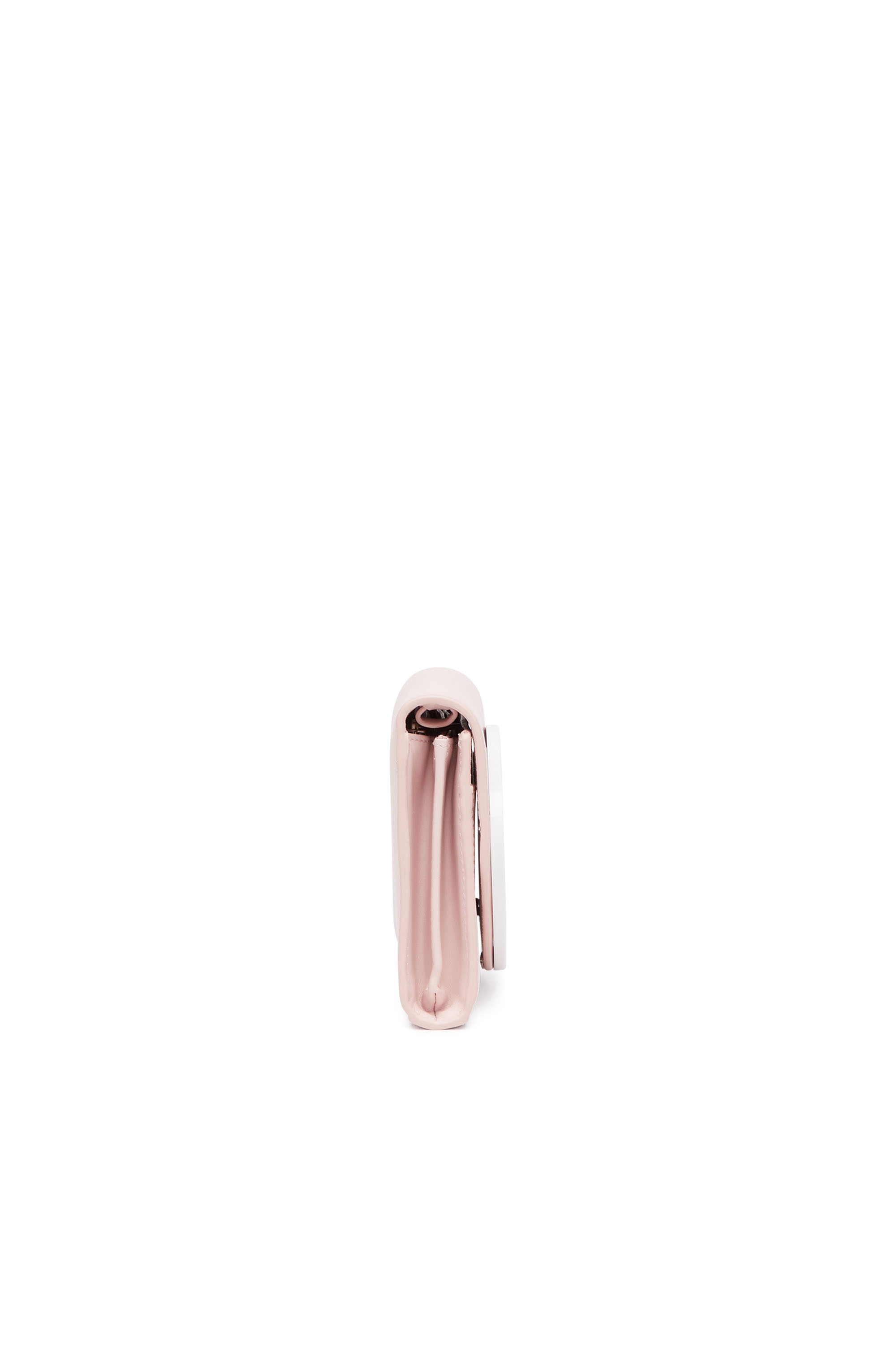 Diesel - 1DR WALLET STRAP, Female's Wallet purse in pastel leather in ピンク / ホワイト - 3