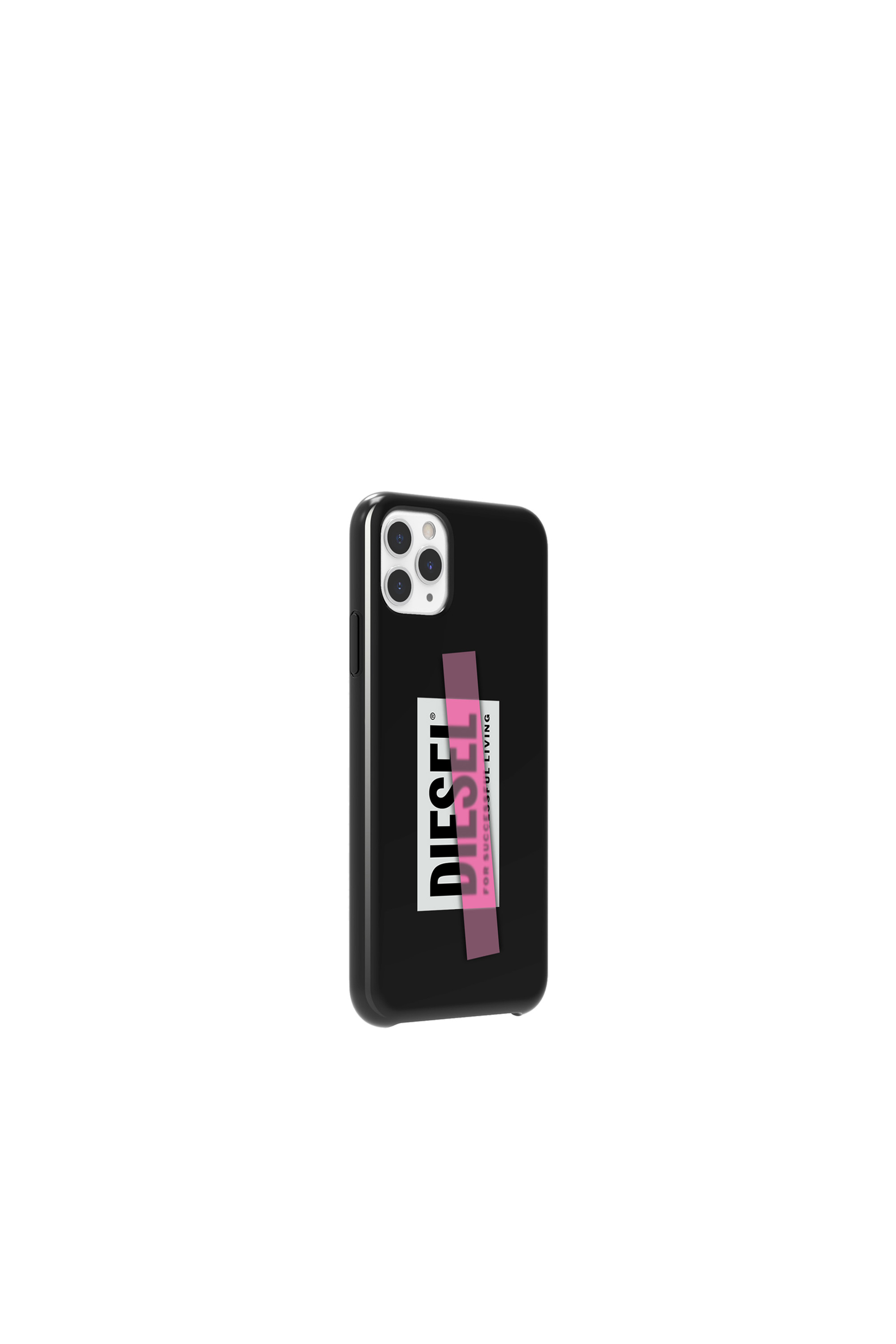 Diesel - DIPH-033-BLKPT, Unisex's Printed co-mold case for iPhone 11 Pro Max in ブラック/ピンク - 4