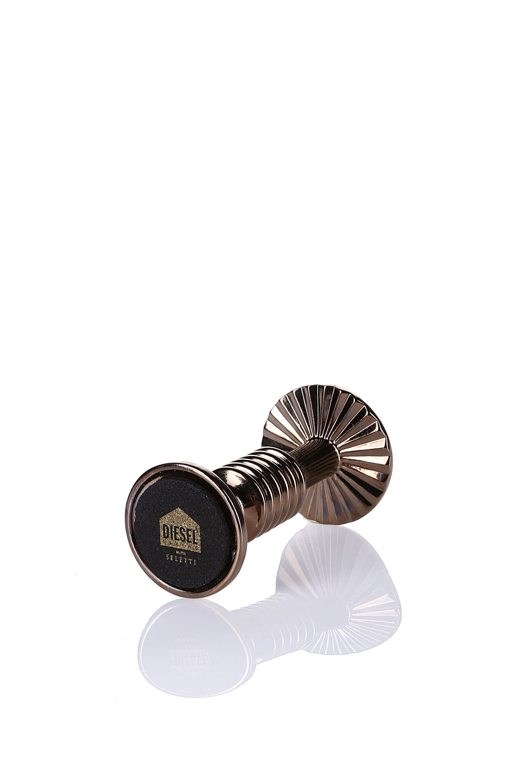 Diesel - 10954 TRANSMISSION, Unisex's Bronze small porcelain candleholder in ブロンズ - 2