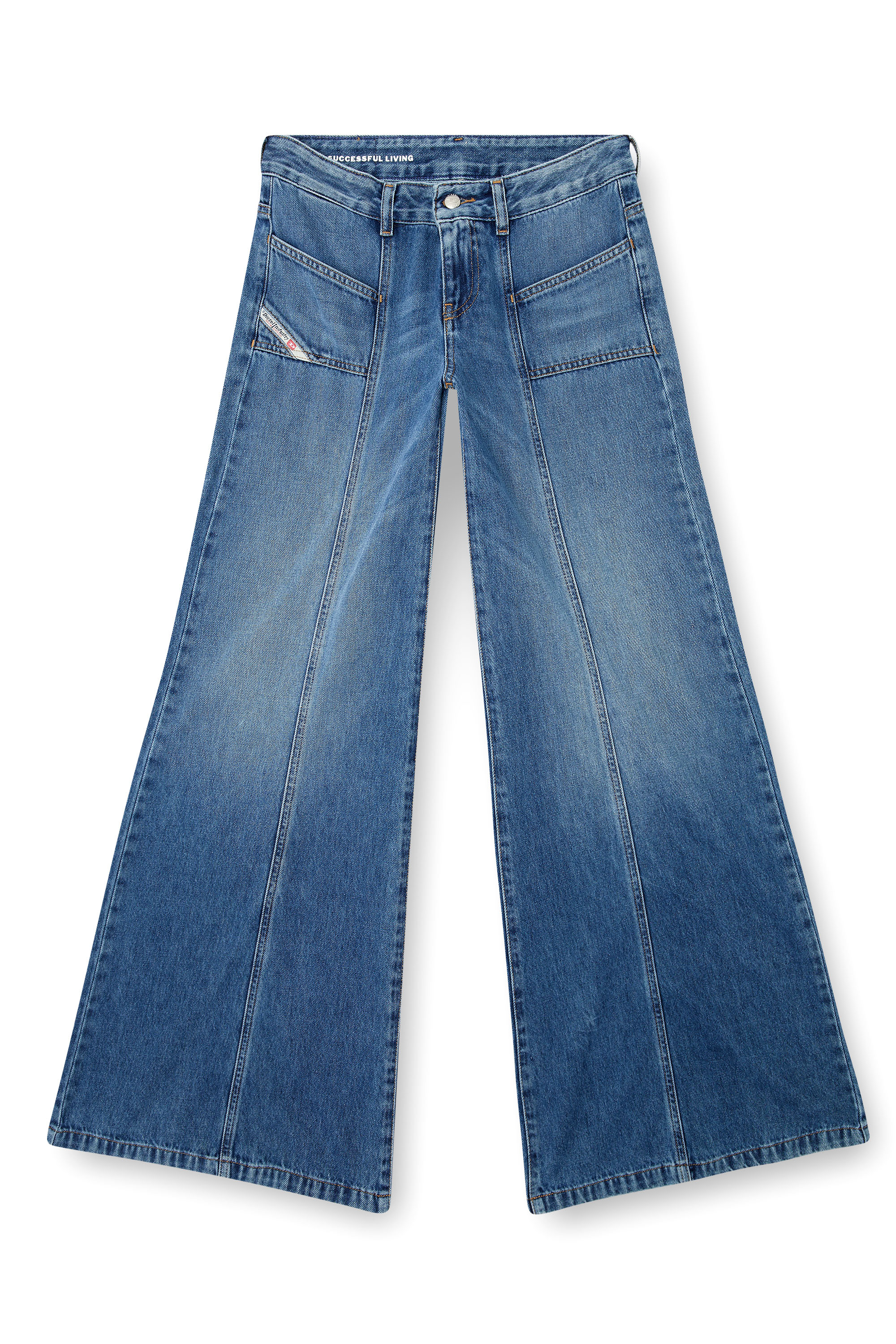 Diesel - Female's Flare Jeans D-Akii 09M56, ミディアムブルー - 3