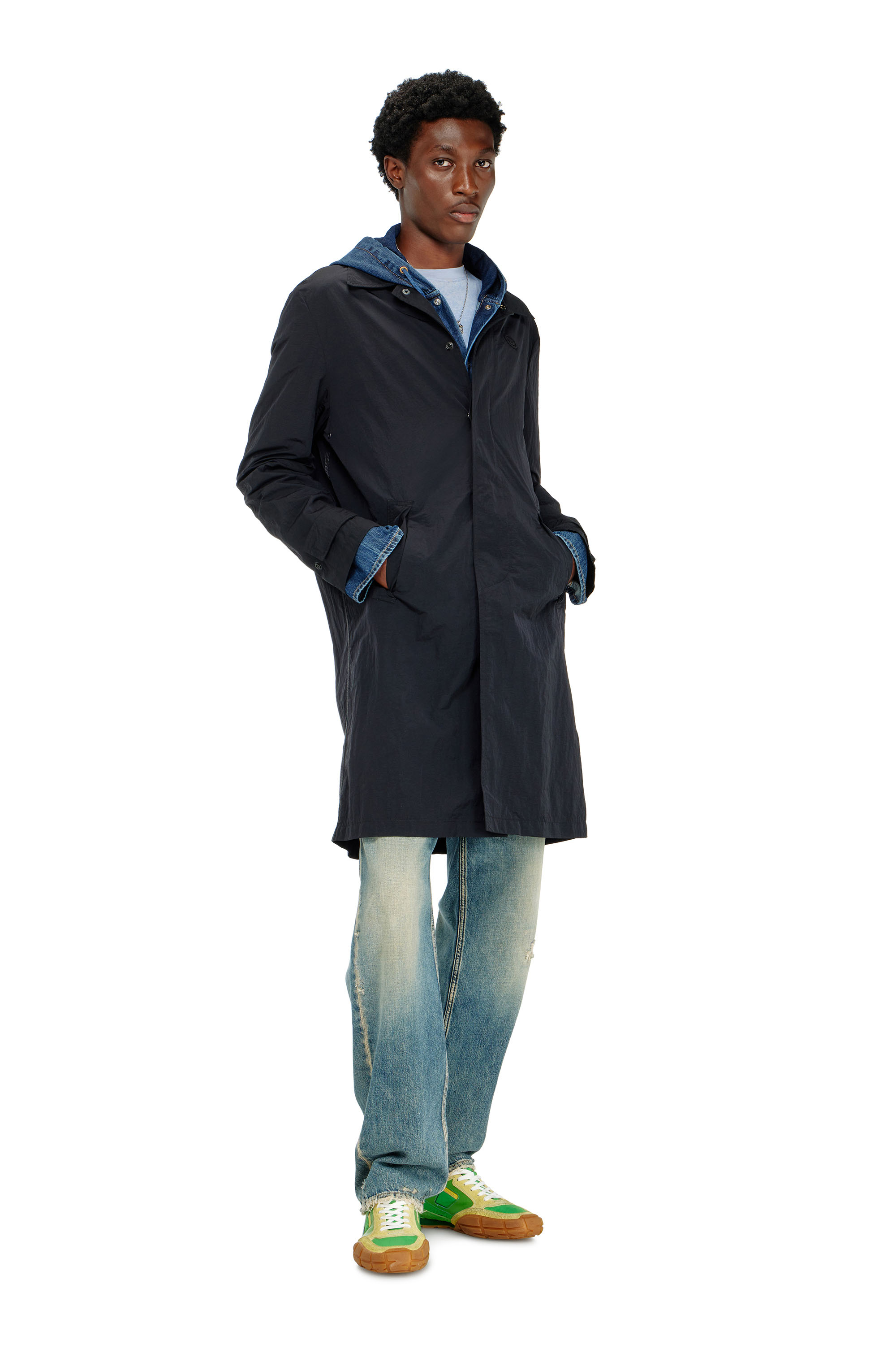 Diesel - J-BURHAT, Male's コート in ブラック - 2