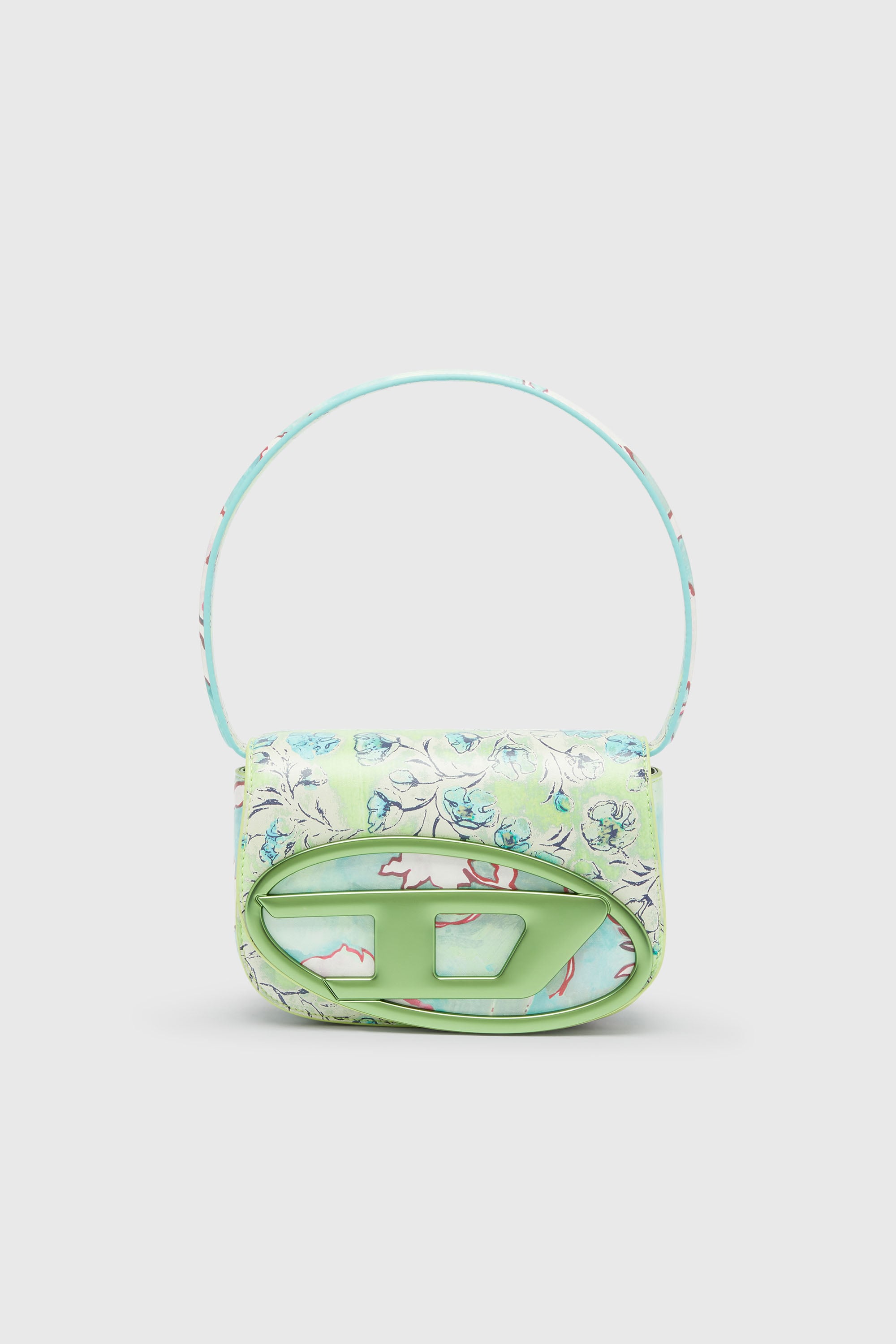 Diesel - 1DR, Female's 1DR-Iconic shoulder bag with floral print in グリーン - 1