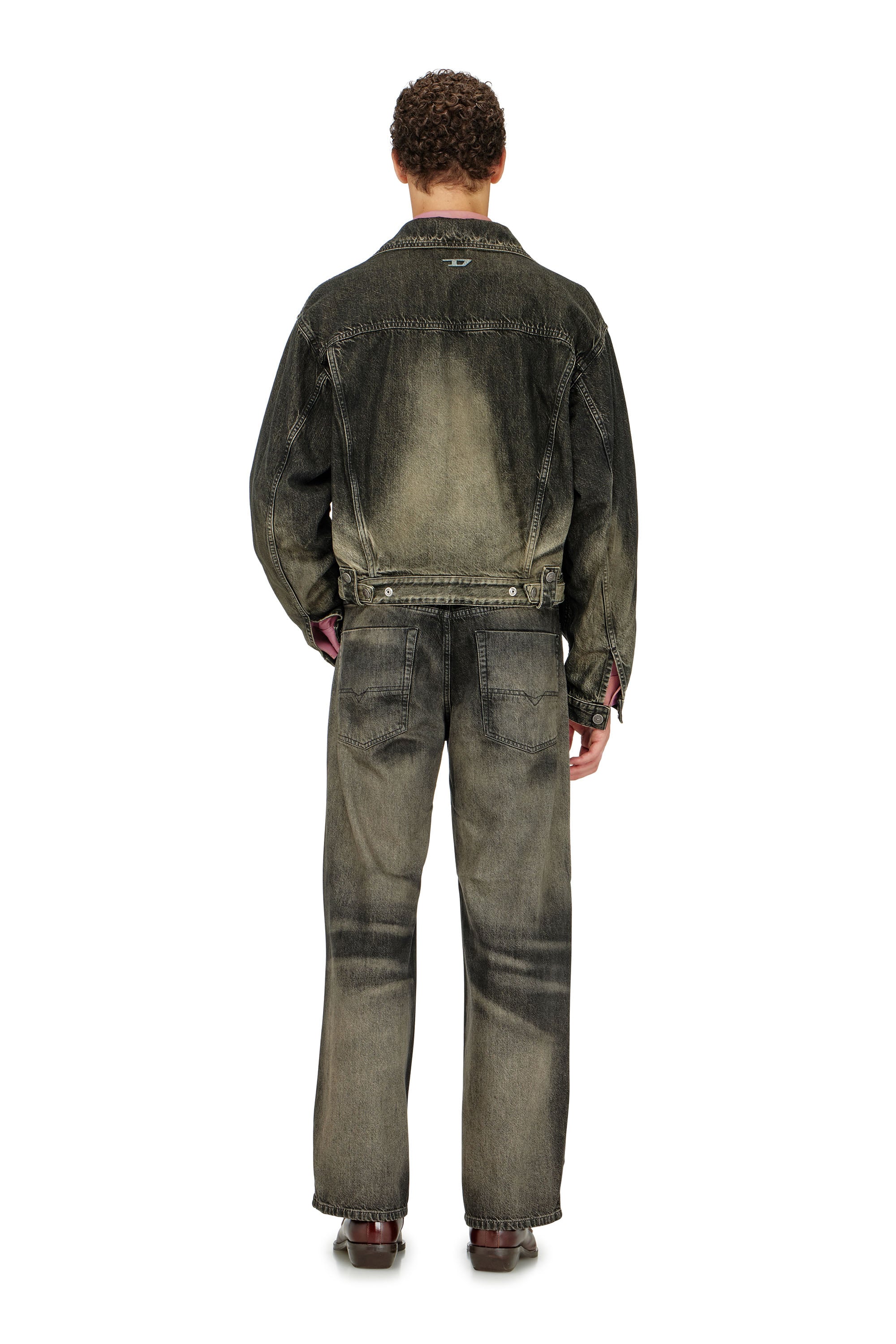 Diesel - Unisex's Relaxed Jeans 1982 D-Hakou 09R33, ブラック/ダークグレー - 3