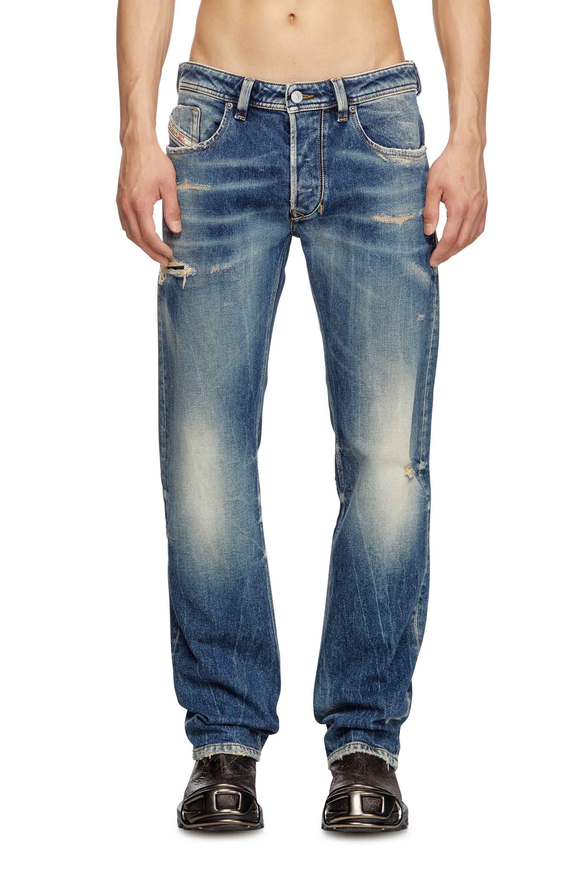Diesel - Male's Regular Jeans 1985 Larkee 007Y6, ダークブルー - 3