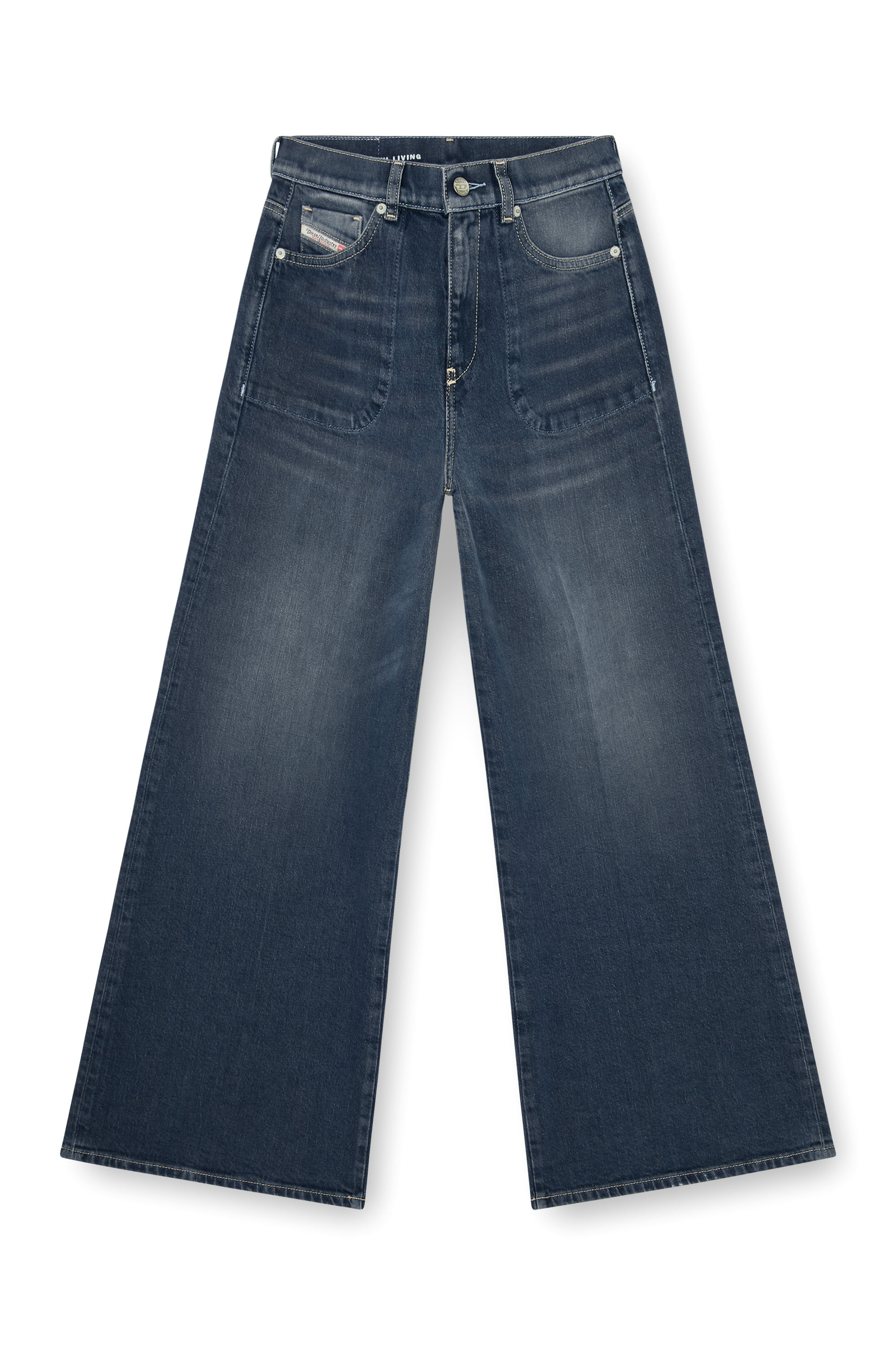 Diesel - Female's Flare Jeans 1978 D-Akemi 007EI, ダークブルー - 6