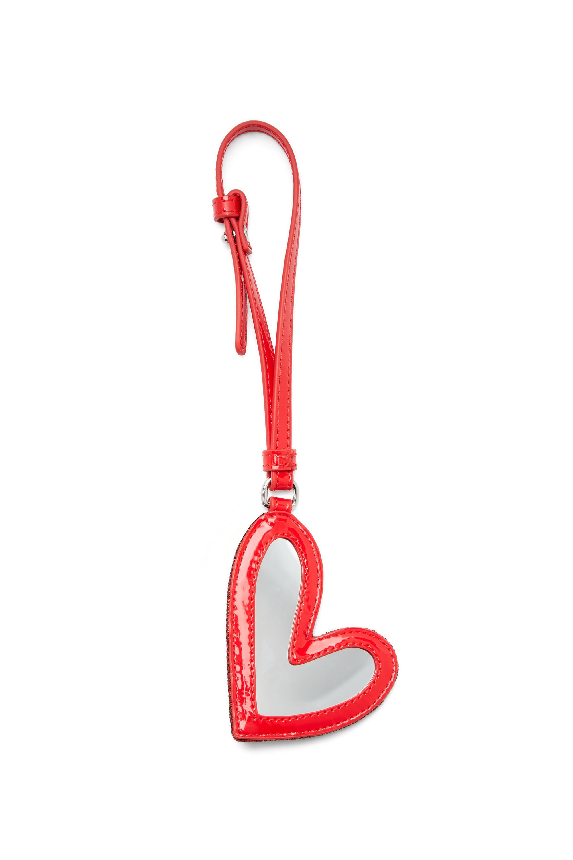 Diesel - PLAY MIRROR, Female's Heart charm with logo in metal in レッド - 4