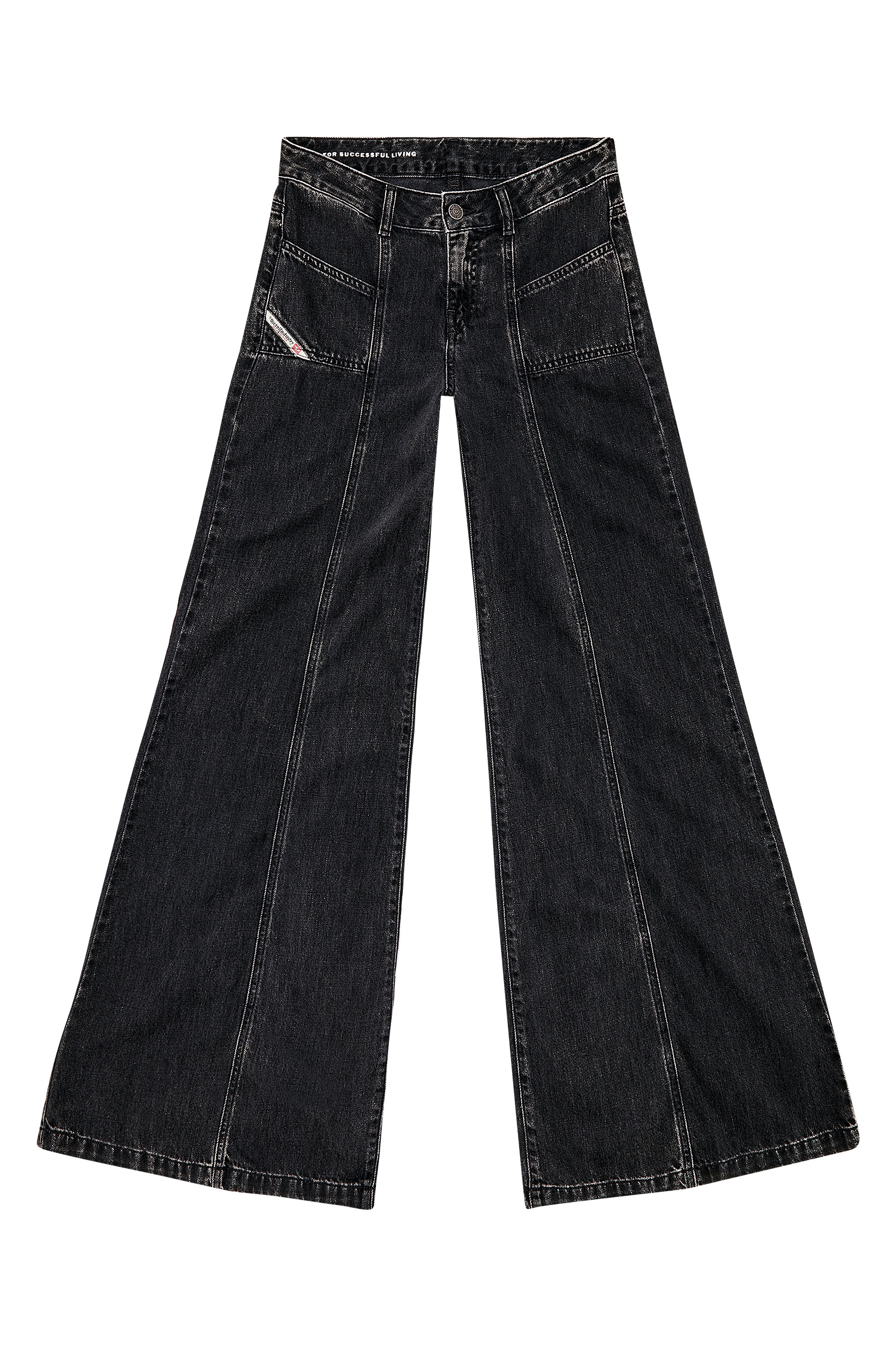 Diesel - Bootcut and Flare Jeans D-Akii 068HN, ブラック/ダークグレー - Image 3