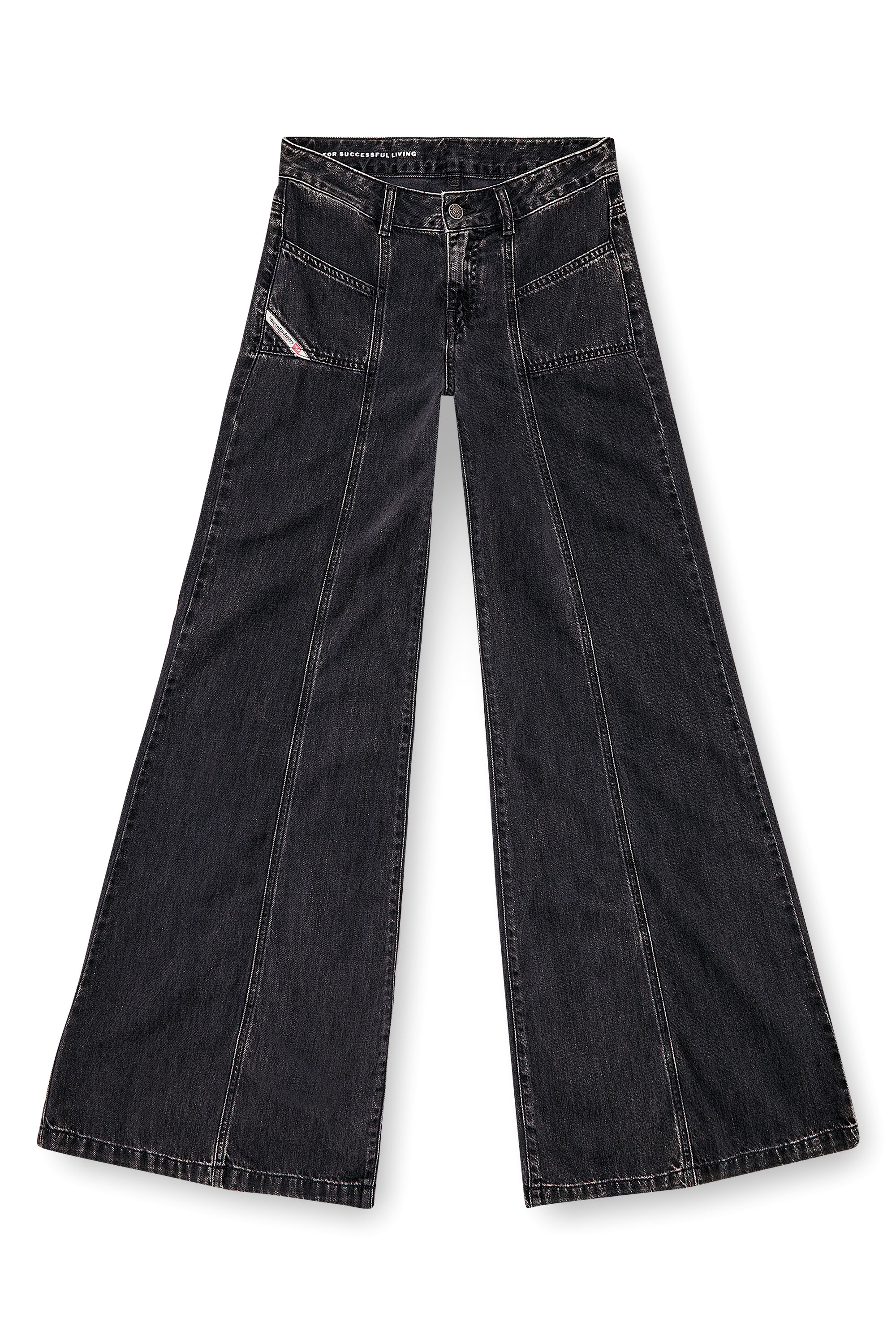 Diesel - Bootcut and Flare Jeans D-Akii 068HN, ブラック/ダークグレー - Image 3