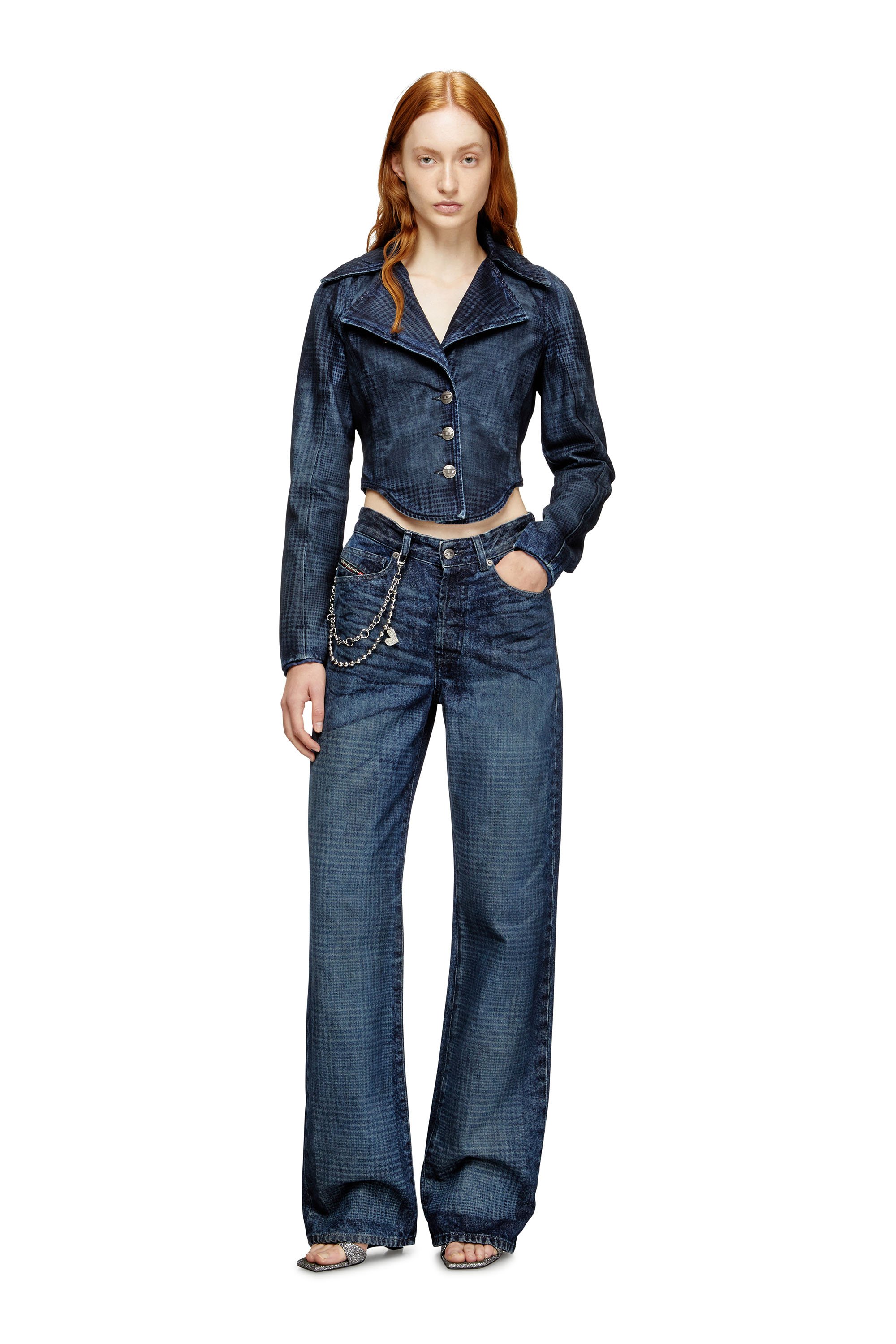 Diesel - Female's Regular Jeans 1971 D-Sent 007CV, ダークブルー - 2