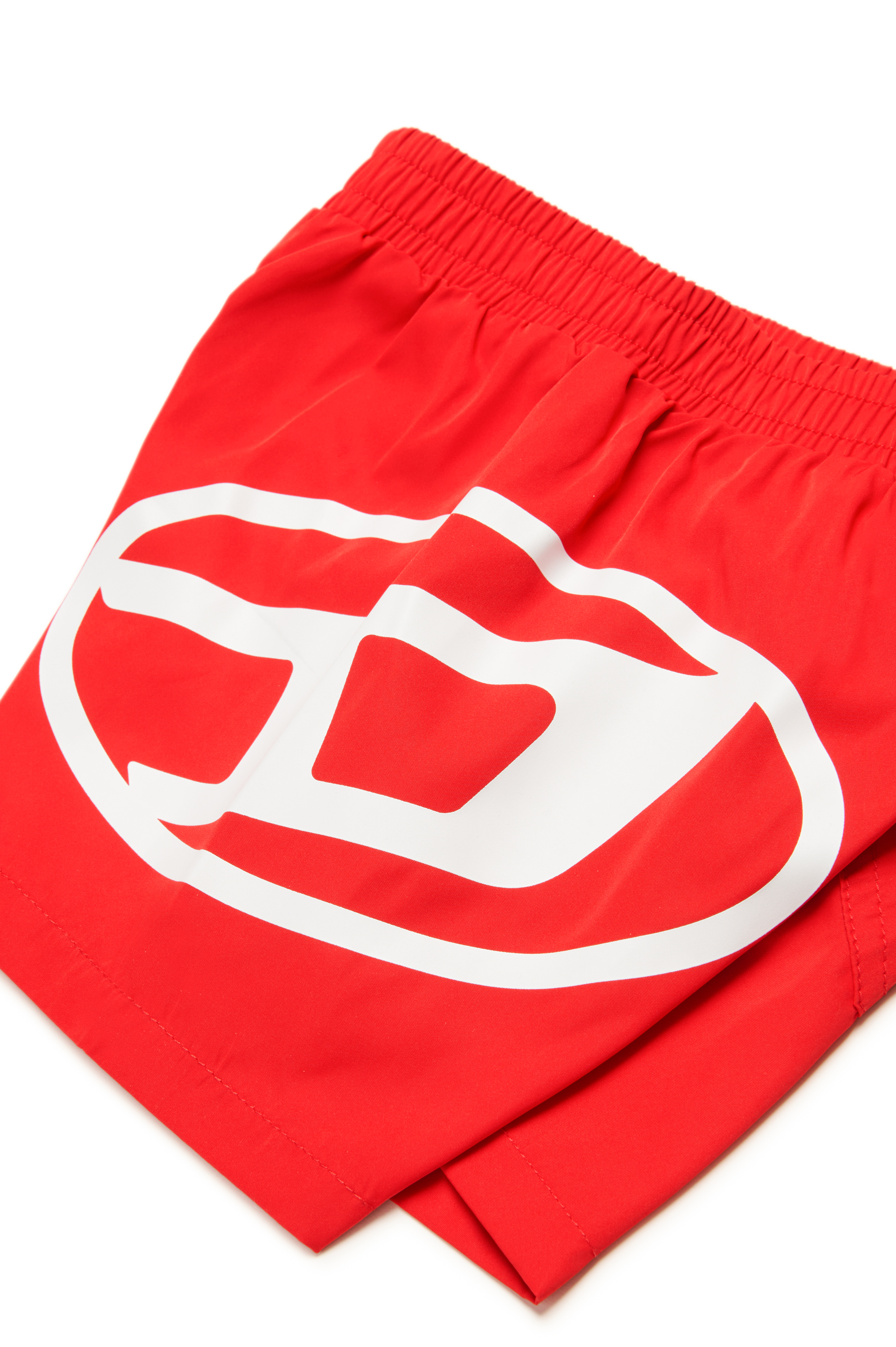 Diesel - MRULB, Male's Swim shorts with Oval D print in レッド - 4