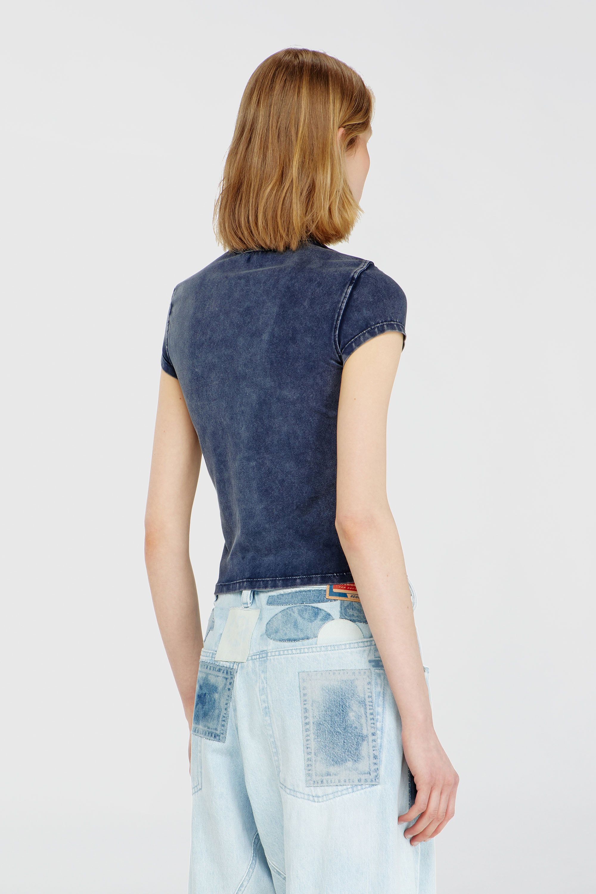 Diesel - T-MELY-CUP, Female's 半袖トップ in ダークブルー - 4