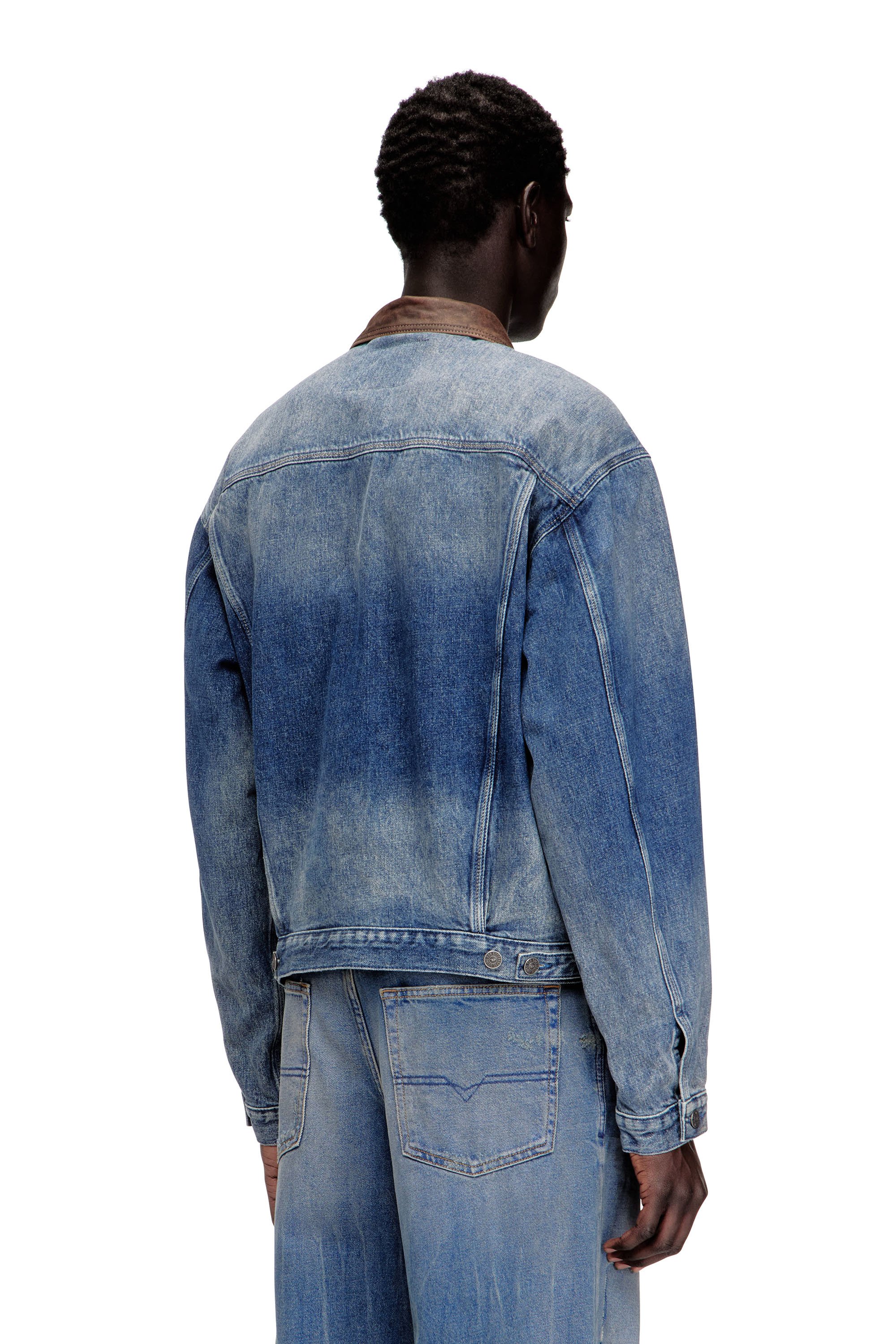 Diesel - D-DENVER-S1, Unisex's デニムジャケット in ブルー - 4
