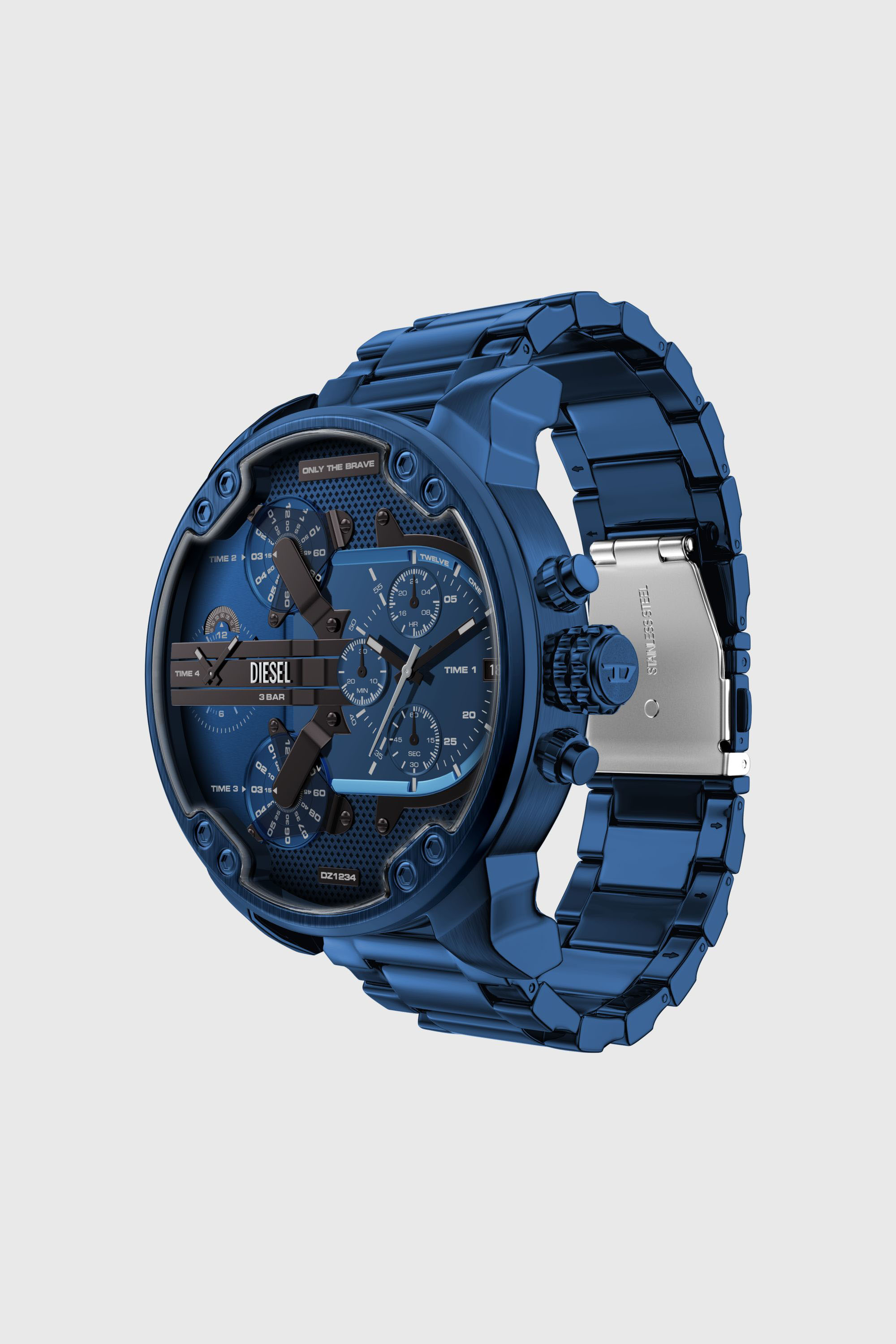 DZ7496 WATCH Mr. Daddy 2.0 Blue Stainless Steel Watch｜ブルー