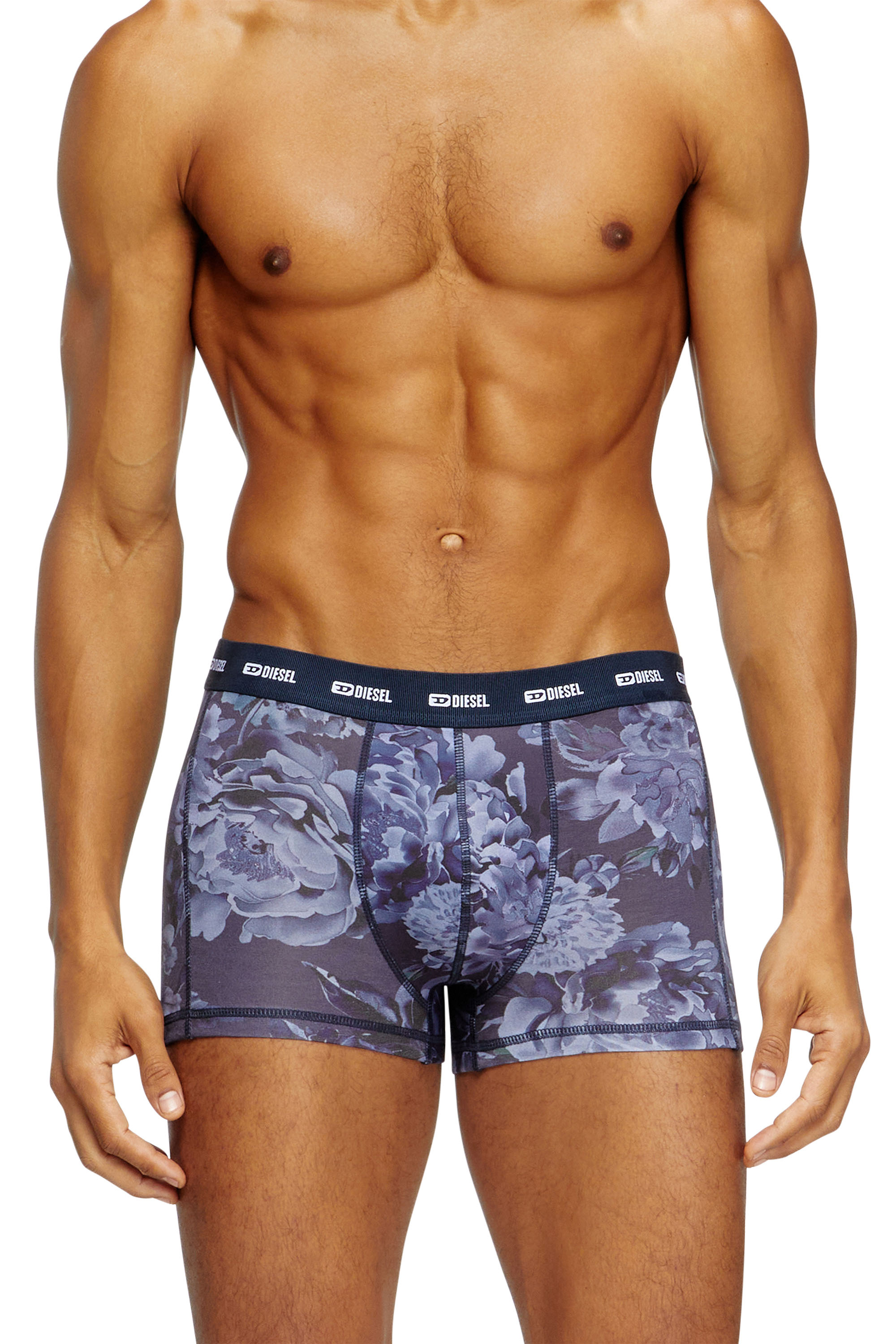 Diesel - DAMIEN-UTLT, Male's Boxer briefs with Flower print in ブルー - 2