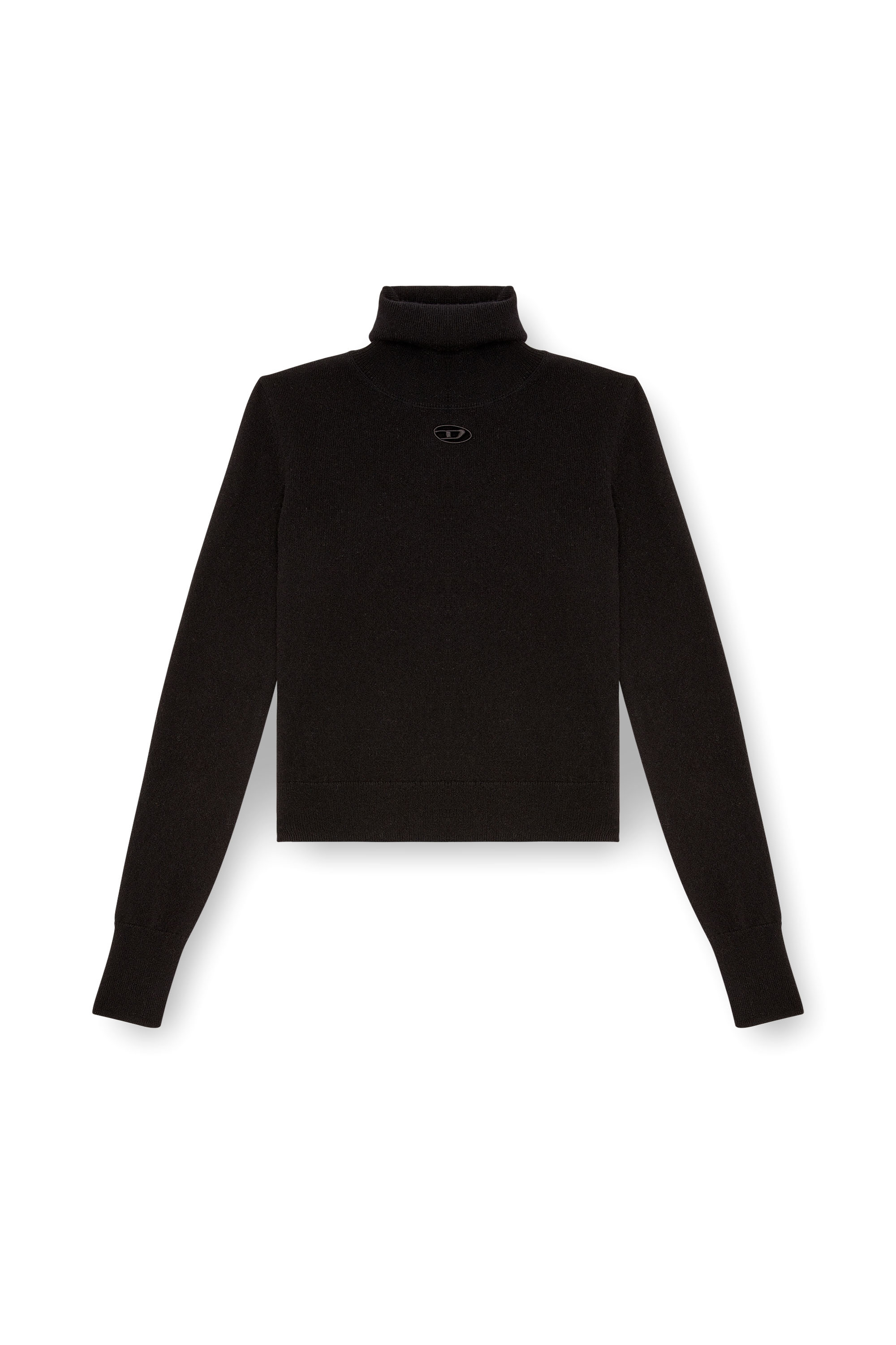 Diesel - M-AREESAX-TN, Female's Turtleneck jumper in wool and cashmere in ブラック - 3