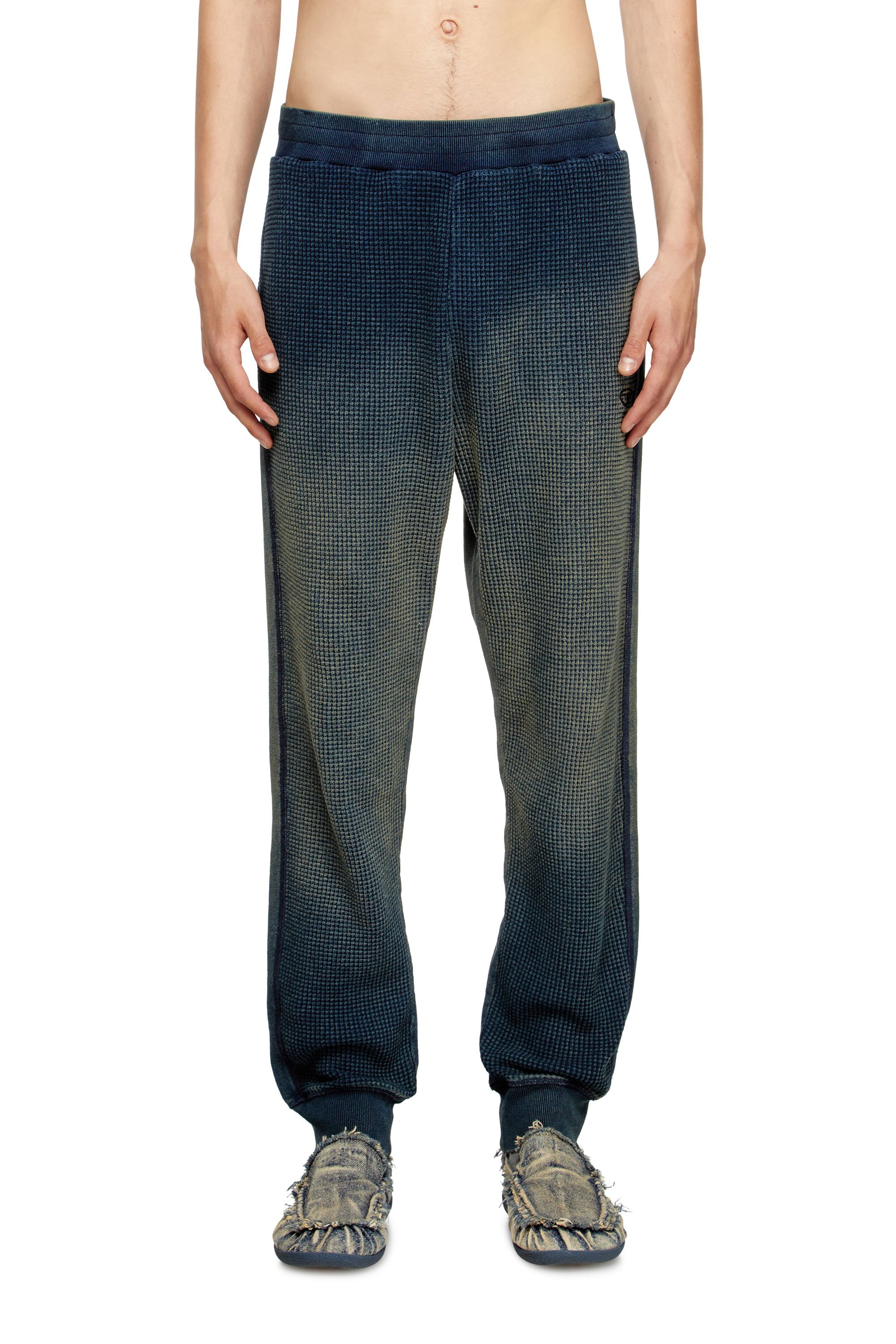 Diesel - P-WAFY, Male's Waffle track pants in ダークブルー - 1