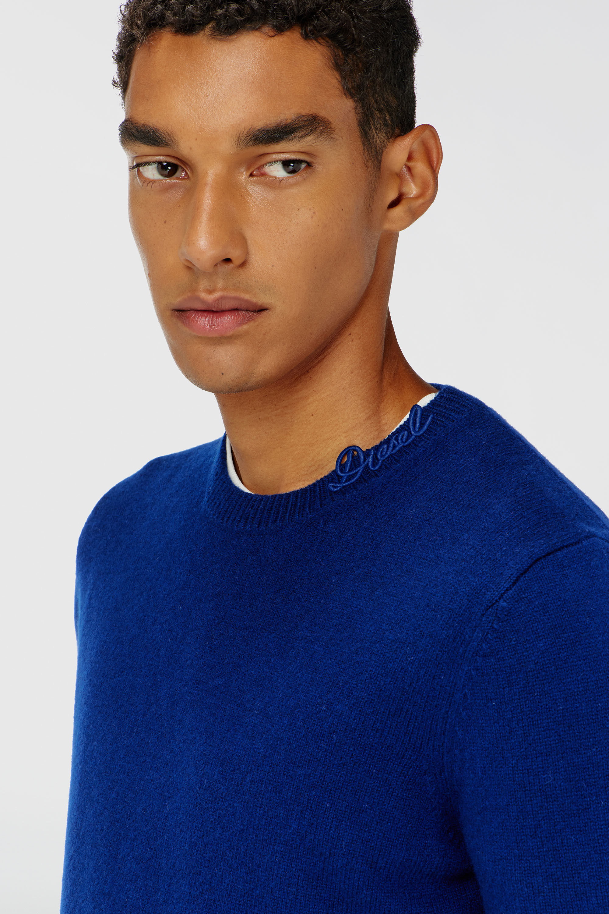 Diesel - K-IMBRO, Male's ニットプルオーバー in ブルー - 4