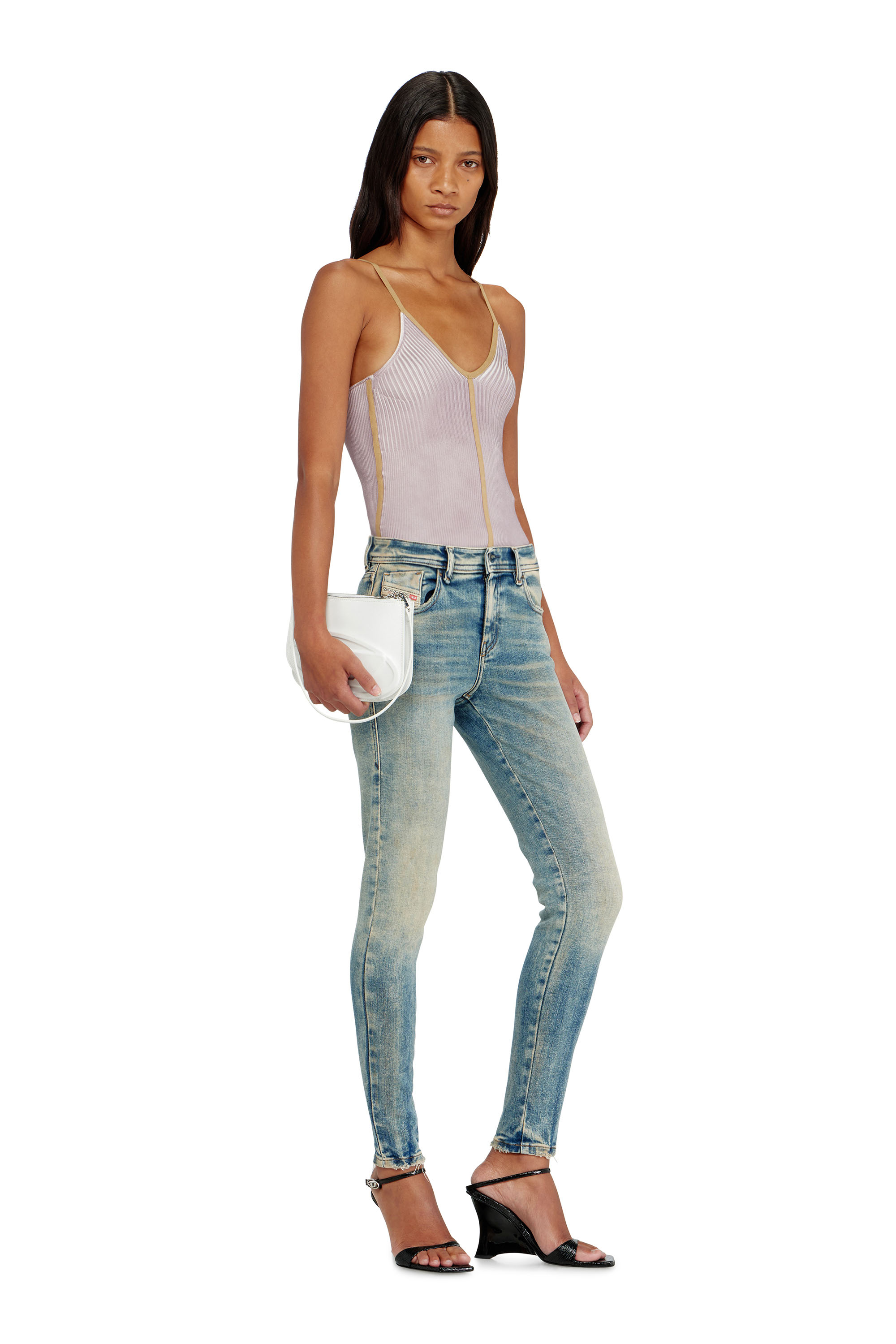 Diesel - Female's Skinny Jeans 2017 Slandy 09P73, ミディアムブルー - 1