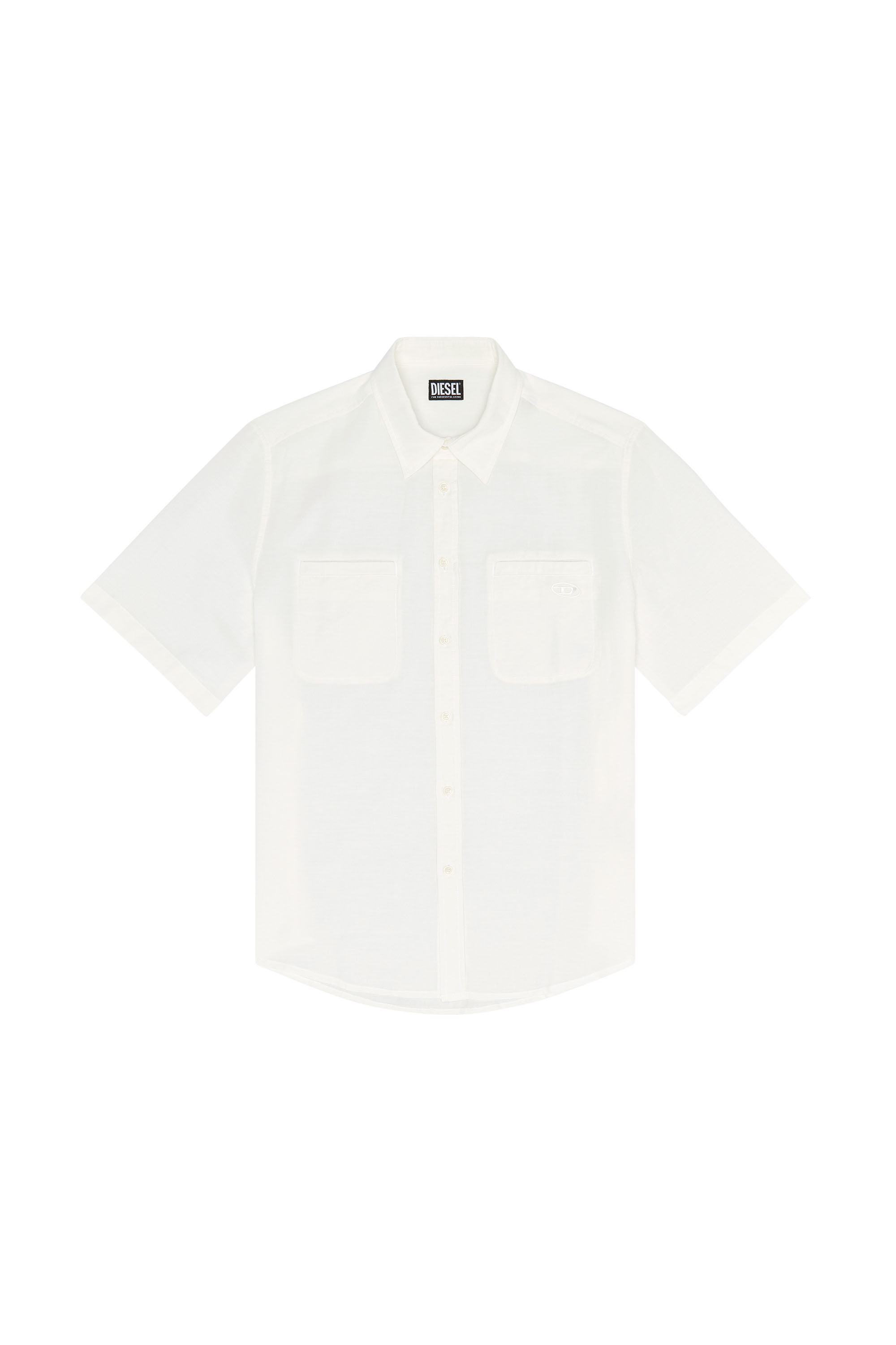 S-OMAR (MEN): コットンリネン長袖シャツ|ディーゼル(DIESEL)公式
