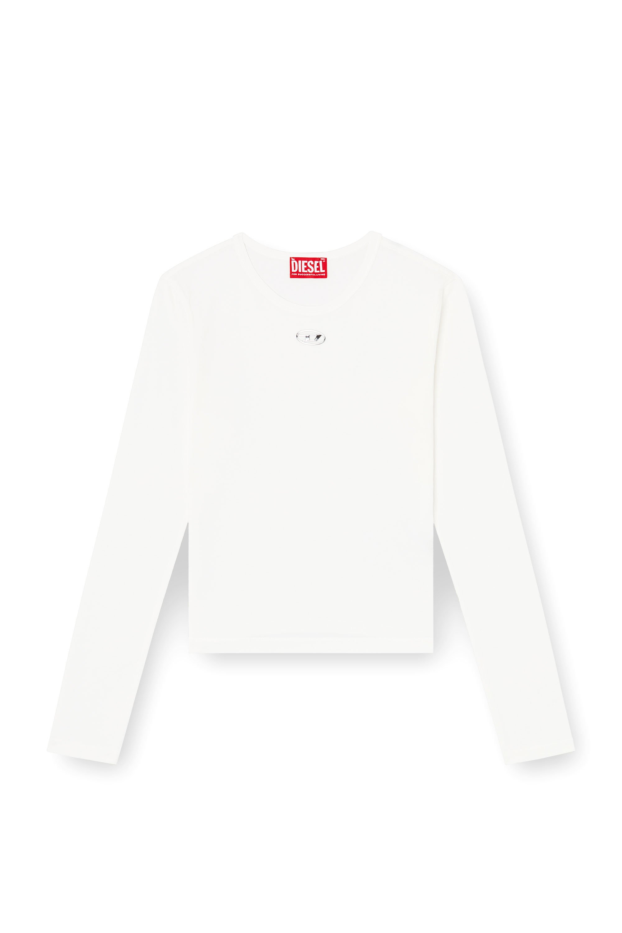 Diesel - T-UNCUTIESLONG-LS-OD, Female's 長袖トップ in ホワイト - 3