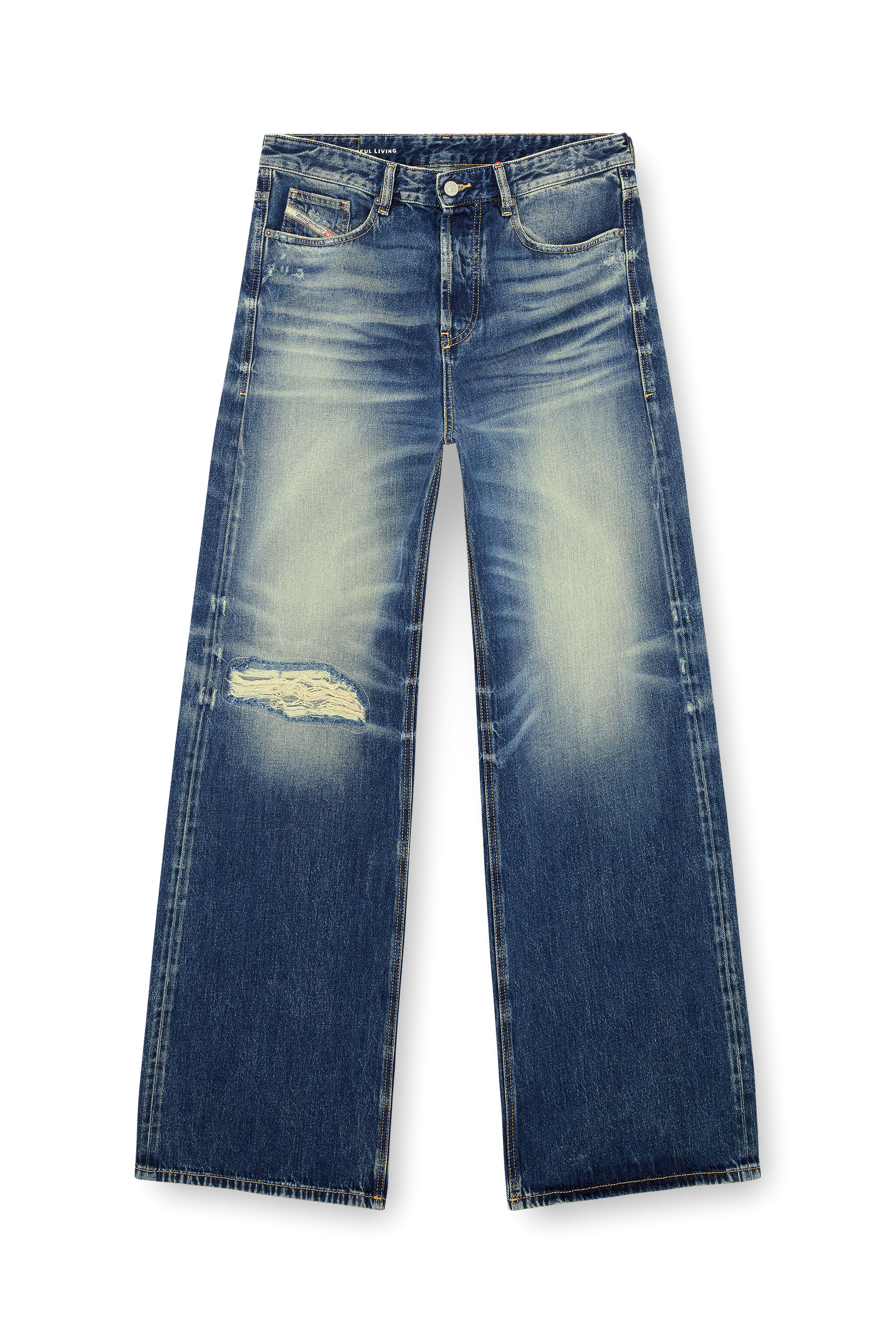 Diesel - Male's Relaxed Jeans D-Rise 09J95, ダークブルー - 2