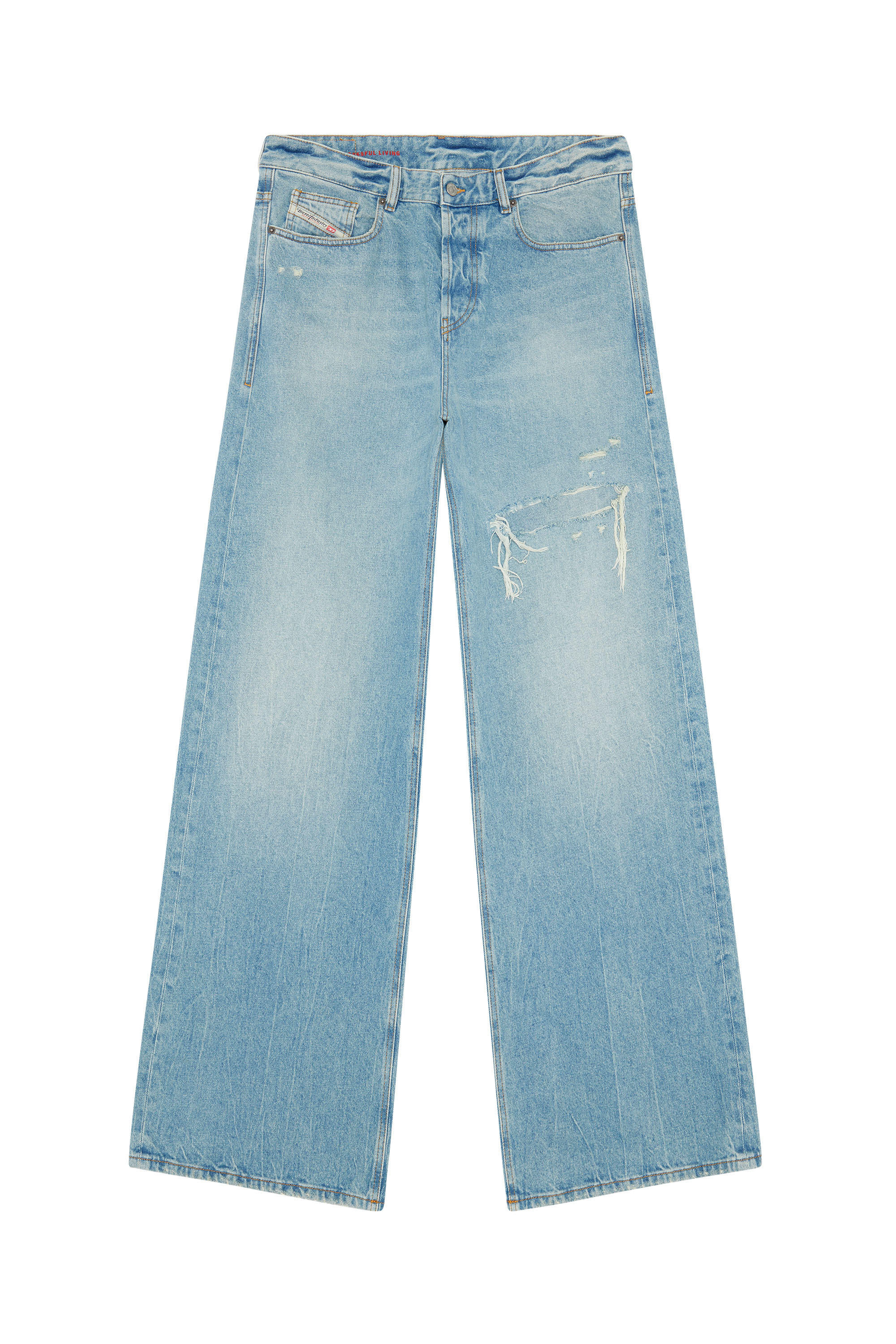 Relaxed Jeans D-Rise 09E25, ライトブルー Diesel - Male's Relaxed Jeans D-Rise 09E25, ライトブルー - 2