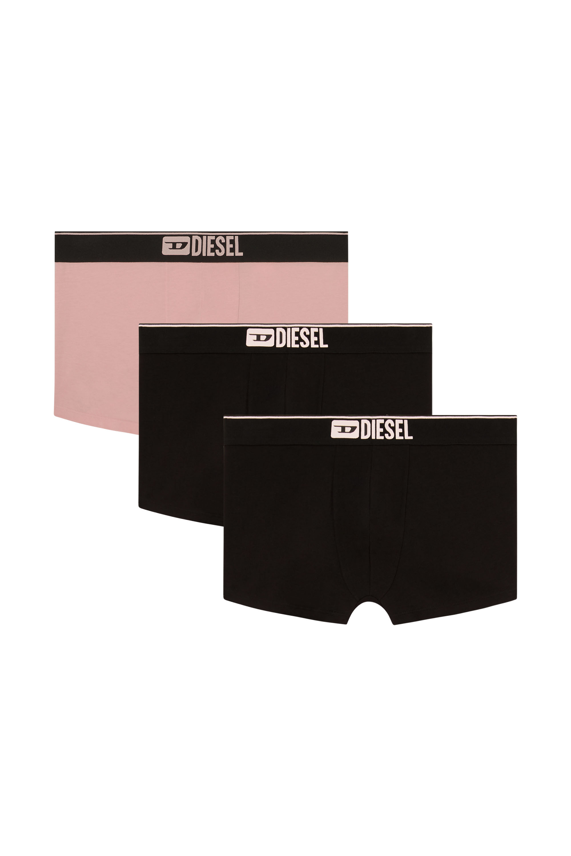 Diesel - DAMIEN-D-BOX-3PACK, Male's ボクサーパンツ 3枚パック in マルチカラー/ブロック - 4