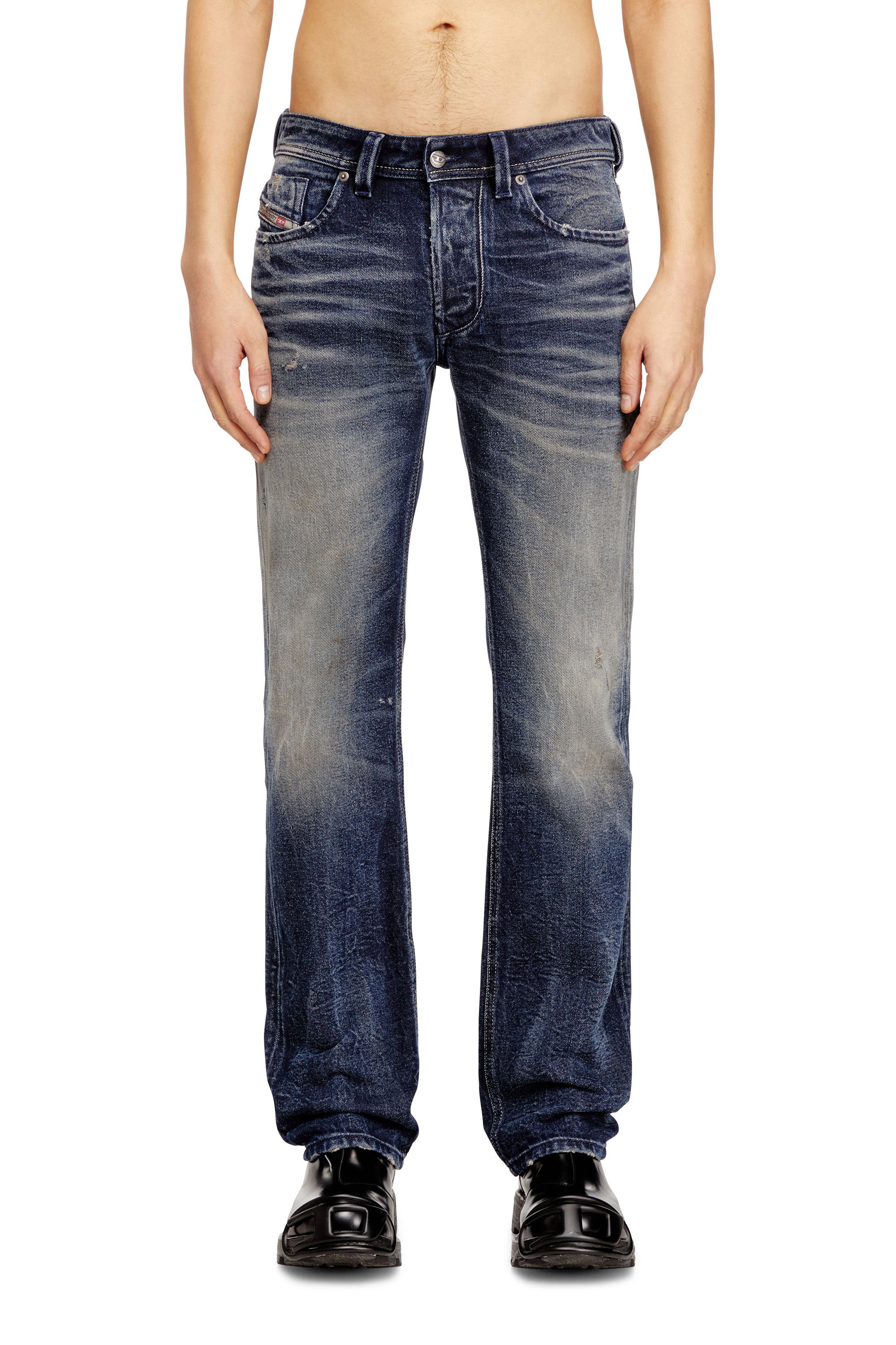 Diesel - Male's Regular Jeans 1985 Larkee 09N57, ダークブルー - 3
