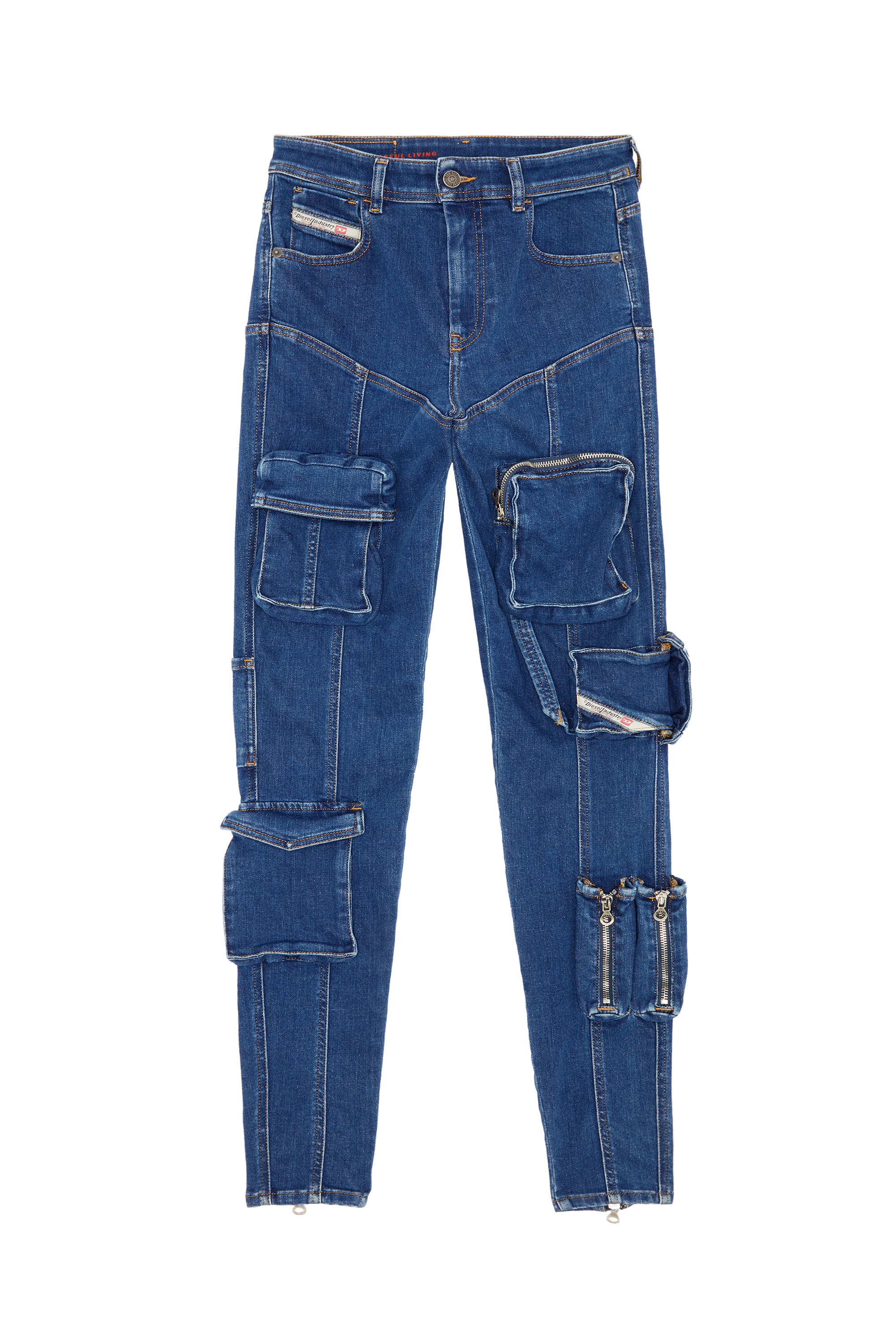 Diesel - Super skinny Jeans 1984 Slandy-High 09F28, ダークブルー - Image 6