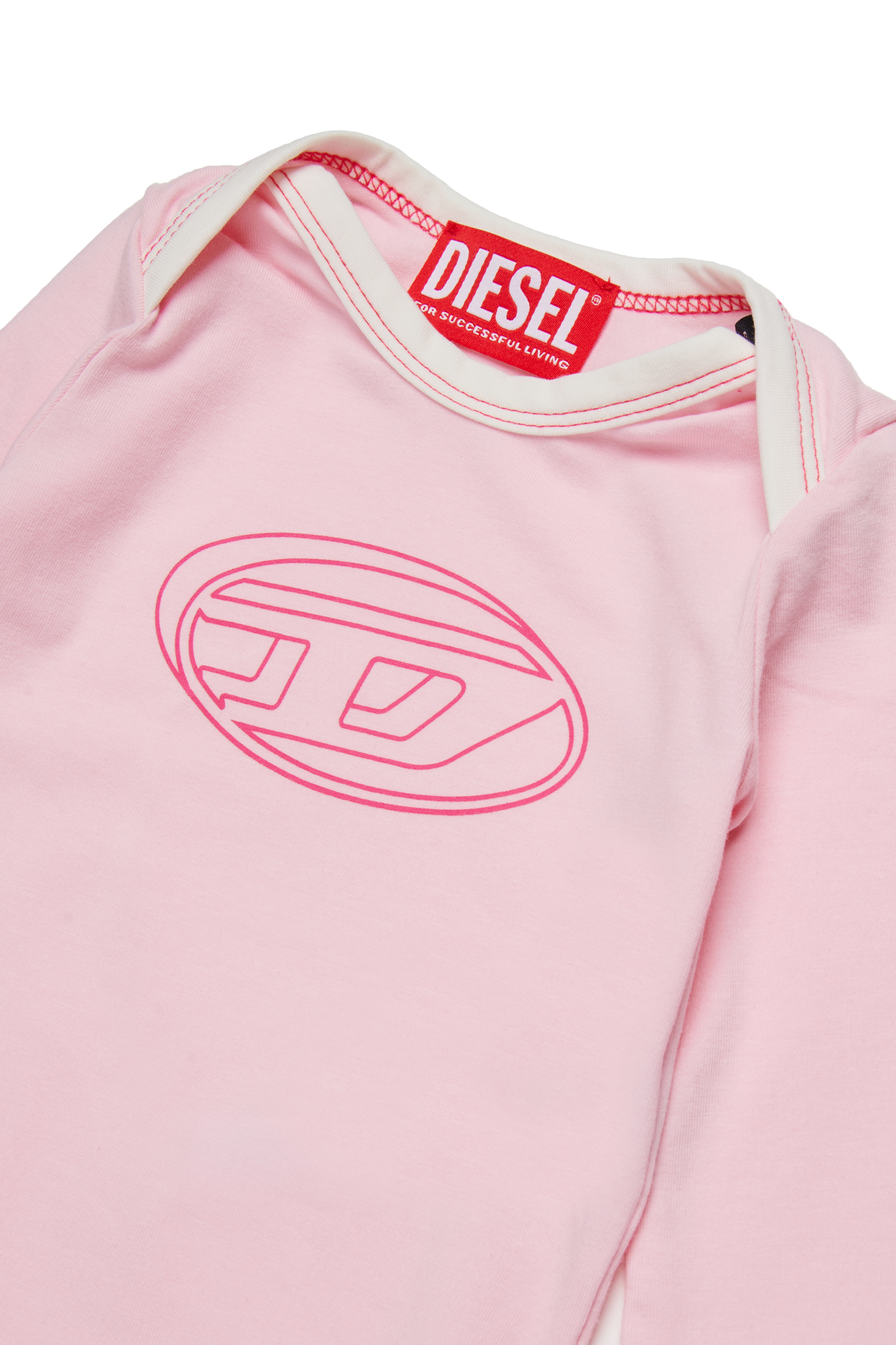 Diesel - USISSY-NB, Unisex's ロンパース in ピンク / ホワイト - 3