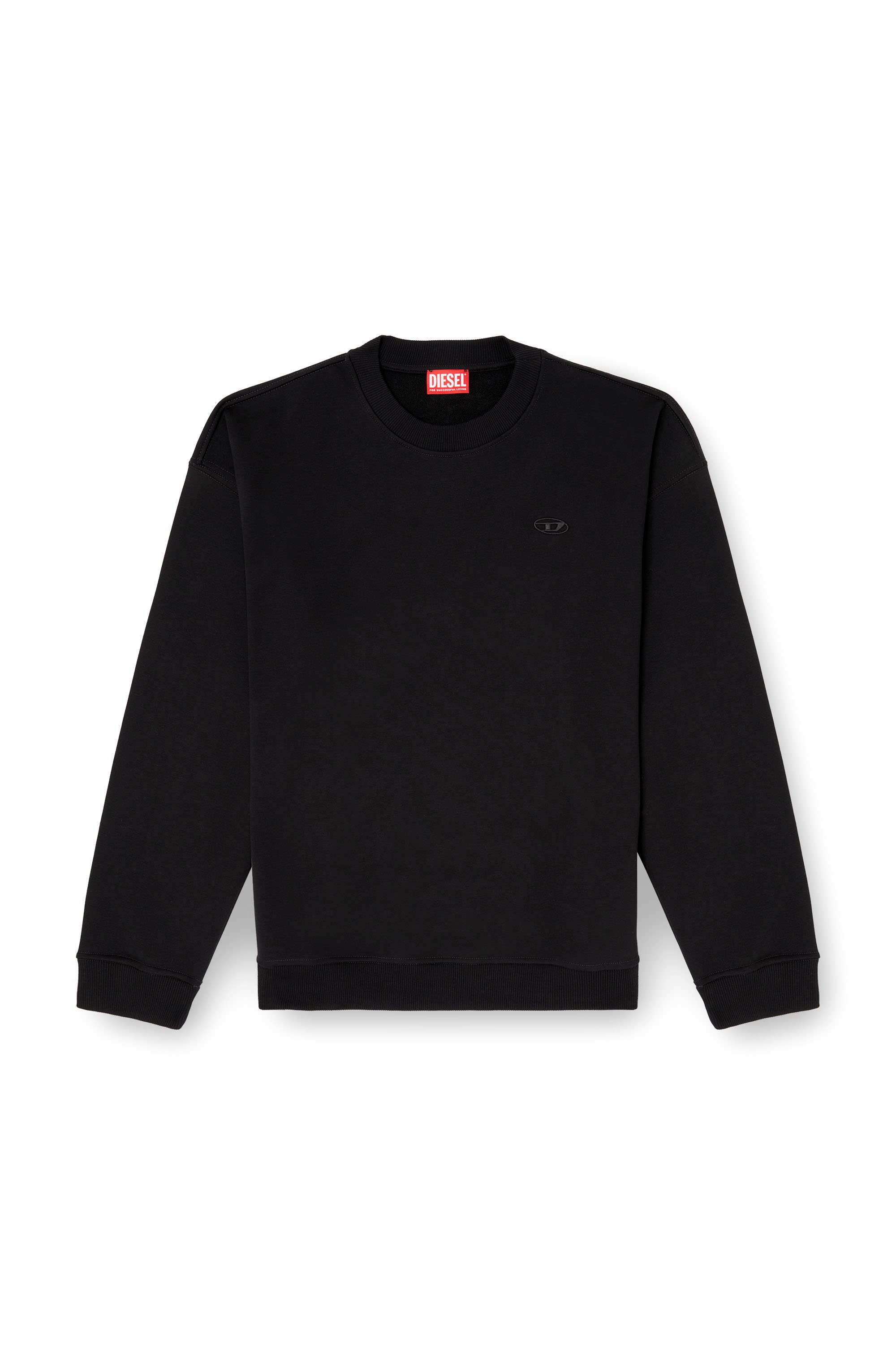 Diesel - S-BOXT-T2, Male's Sweatshirt with Oval D logo in ブラック - 3