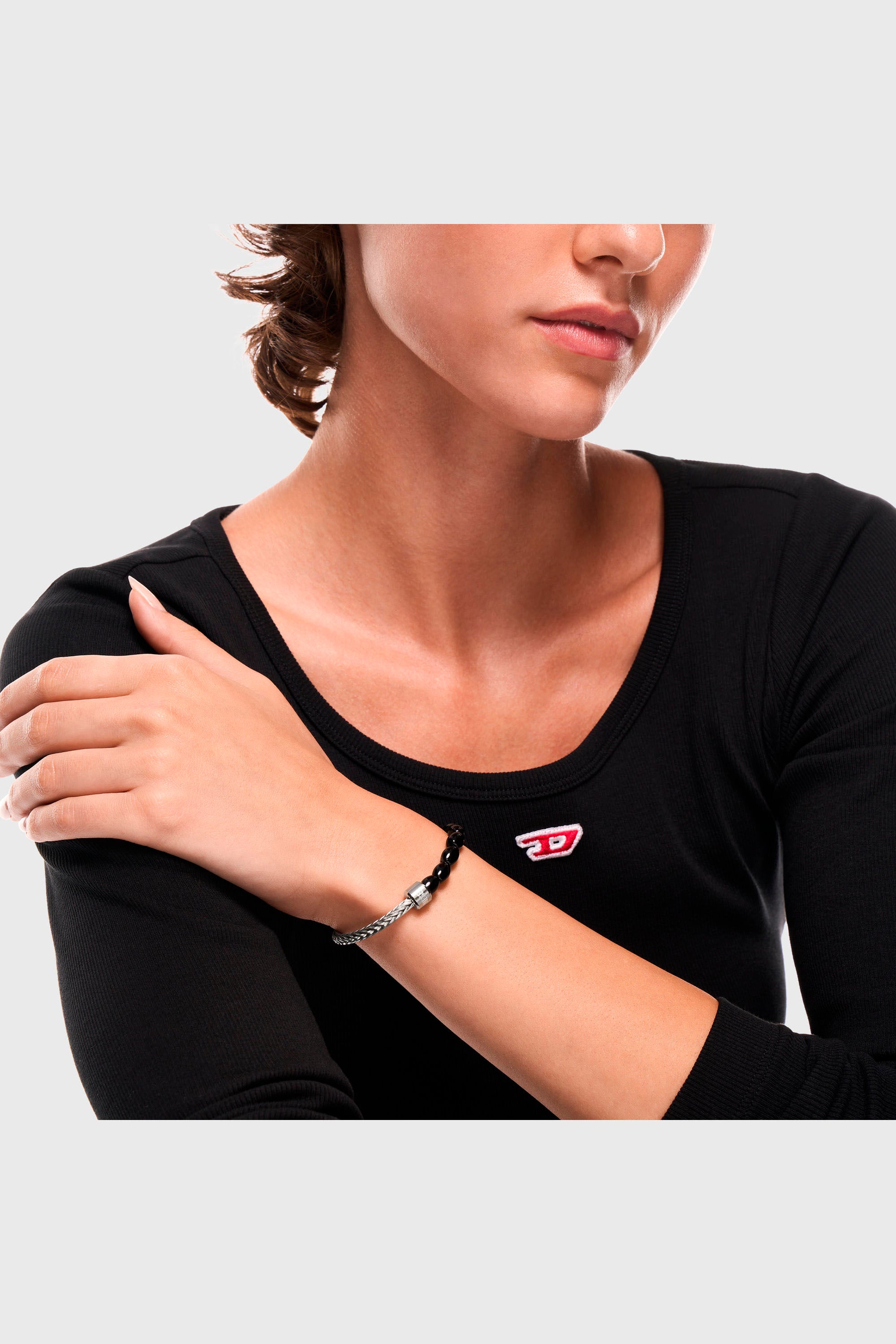 Diesel - DX1714040, Unisex's ブレスレット in シルバー/ブラック - 5
