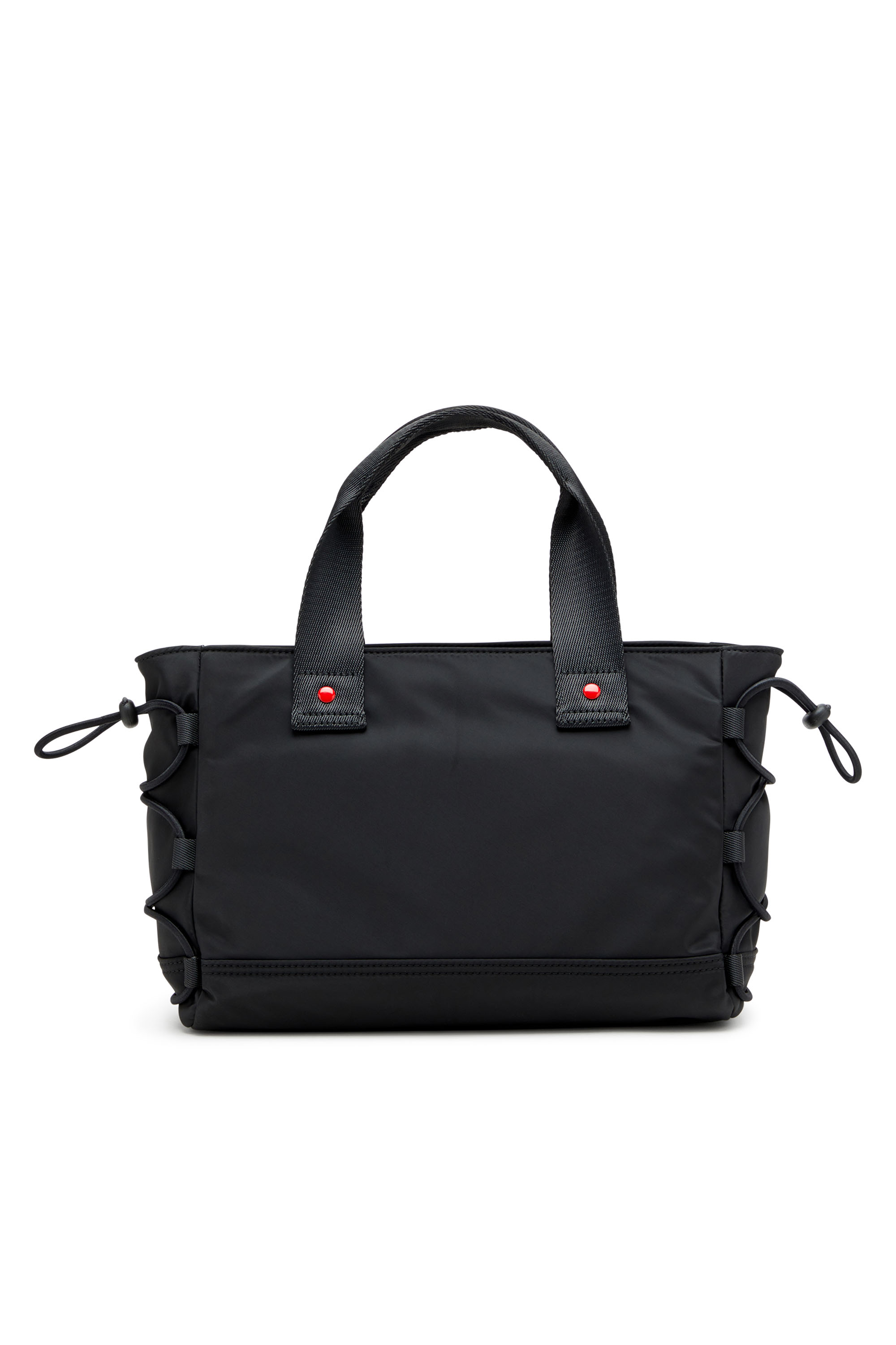 Diesel - TECH-D TOTE S X, Unisex's Tech-D-Small nylon tote bag with Oval D embroidery in ブラック - 3