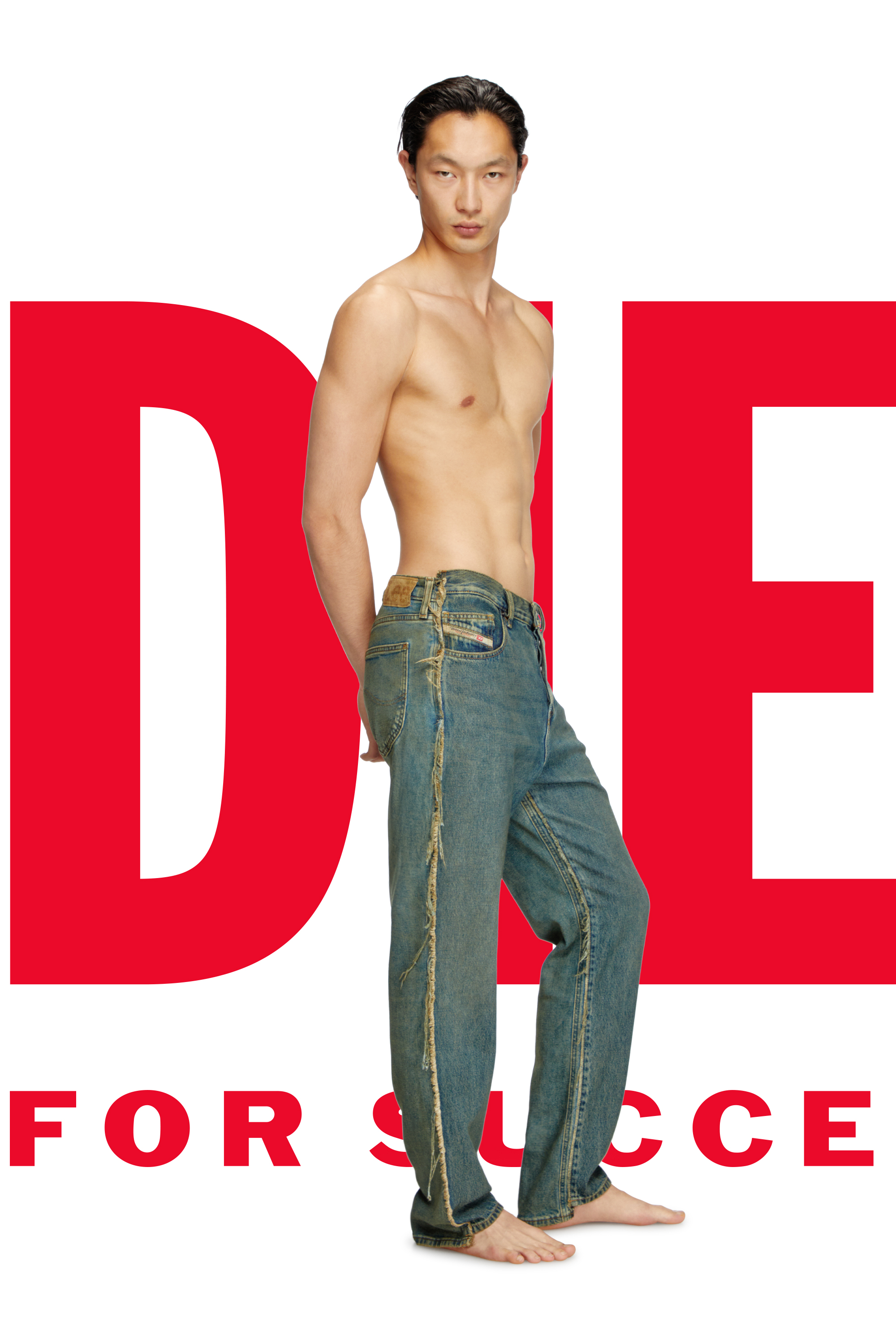 Regular Jeans Dieseloves 03 09M98, ダークブルー Diesel - Male's Regular Jeans Dieseloves 03 09M98, ダークブルー - 1